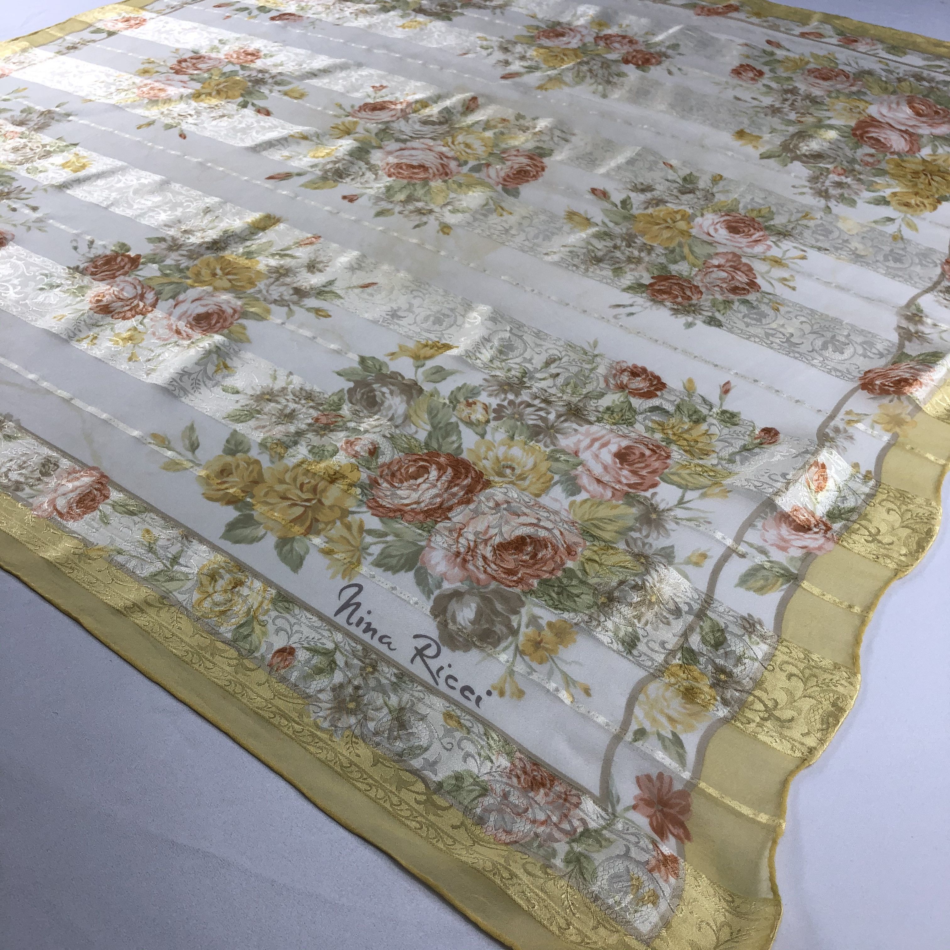 Nina Ricci Vintage Nina Ricci Silk Scarf Size ONE SIZE - 3 Thumbnail