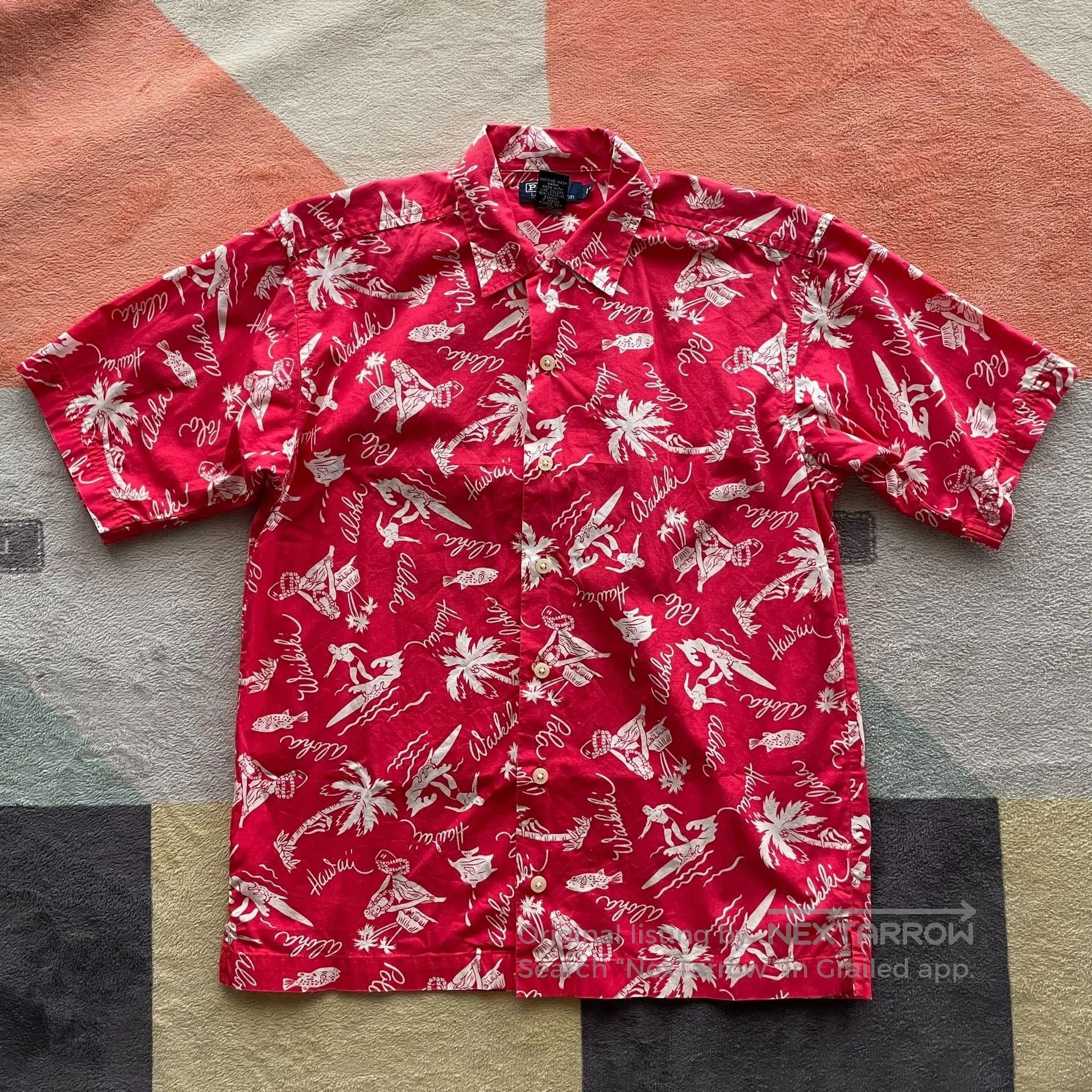 Polo Ralph Lauren Ralph Lauren Red Hawaiian Print Shirt. Size US XS / EU 42 / 0 - 1 Thumbnail