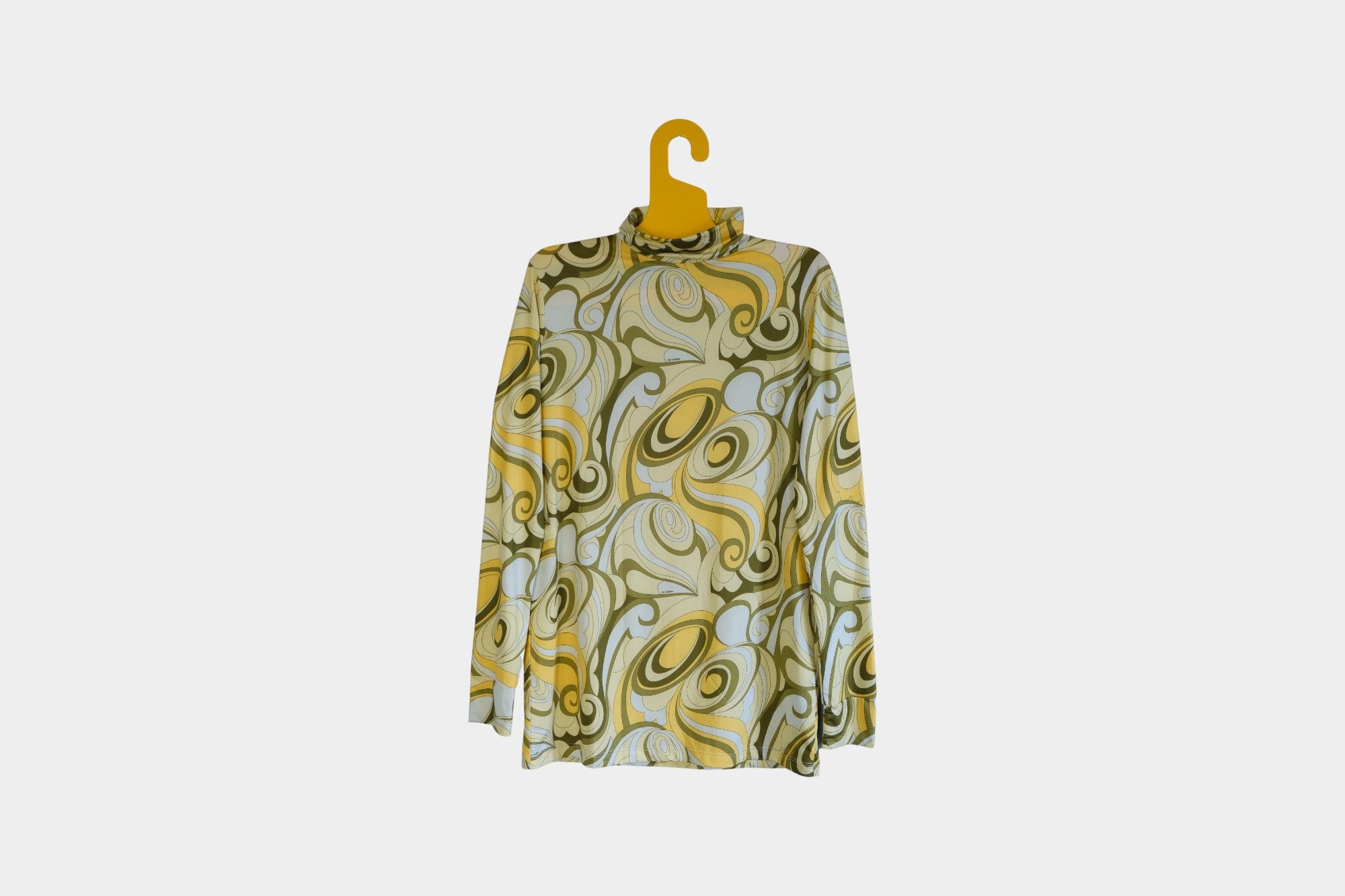 Raf Simons Raf Simons Runway Yellow & Green All Over Printed Turtleneck Size US L / EU 52-54 / 3 - 1 Thumbnail