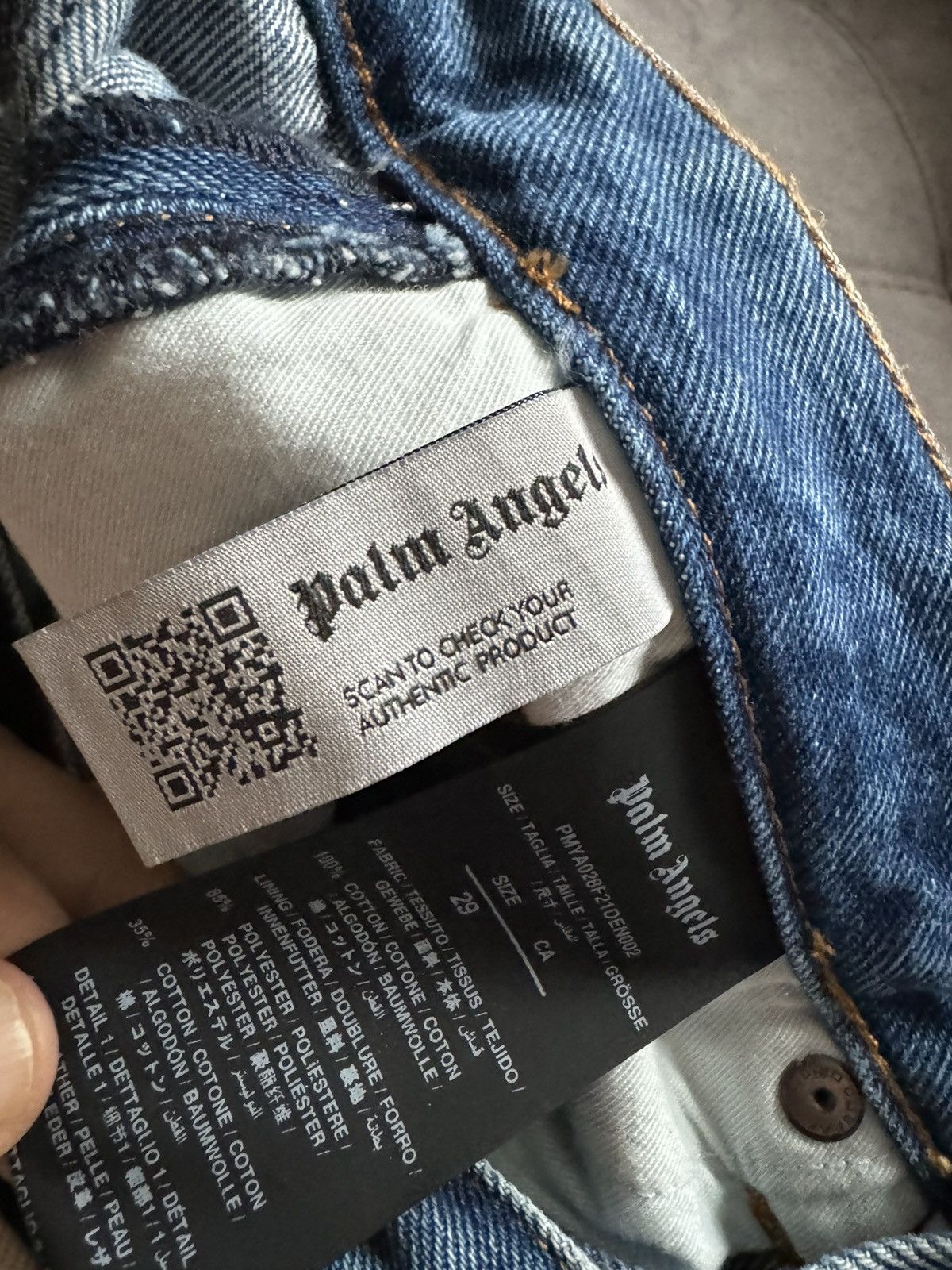 Palm Angels PALM ANGELS men jeans SEE SIZES IN PHOTOS BY TAPE MEASURE Size US 29 - 14 Thumbnail