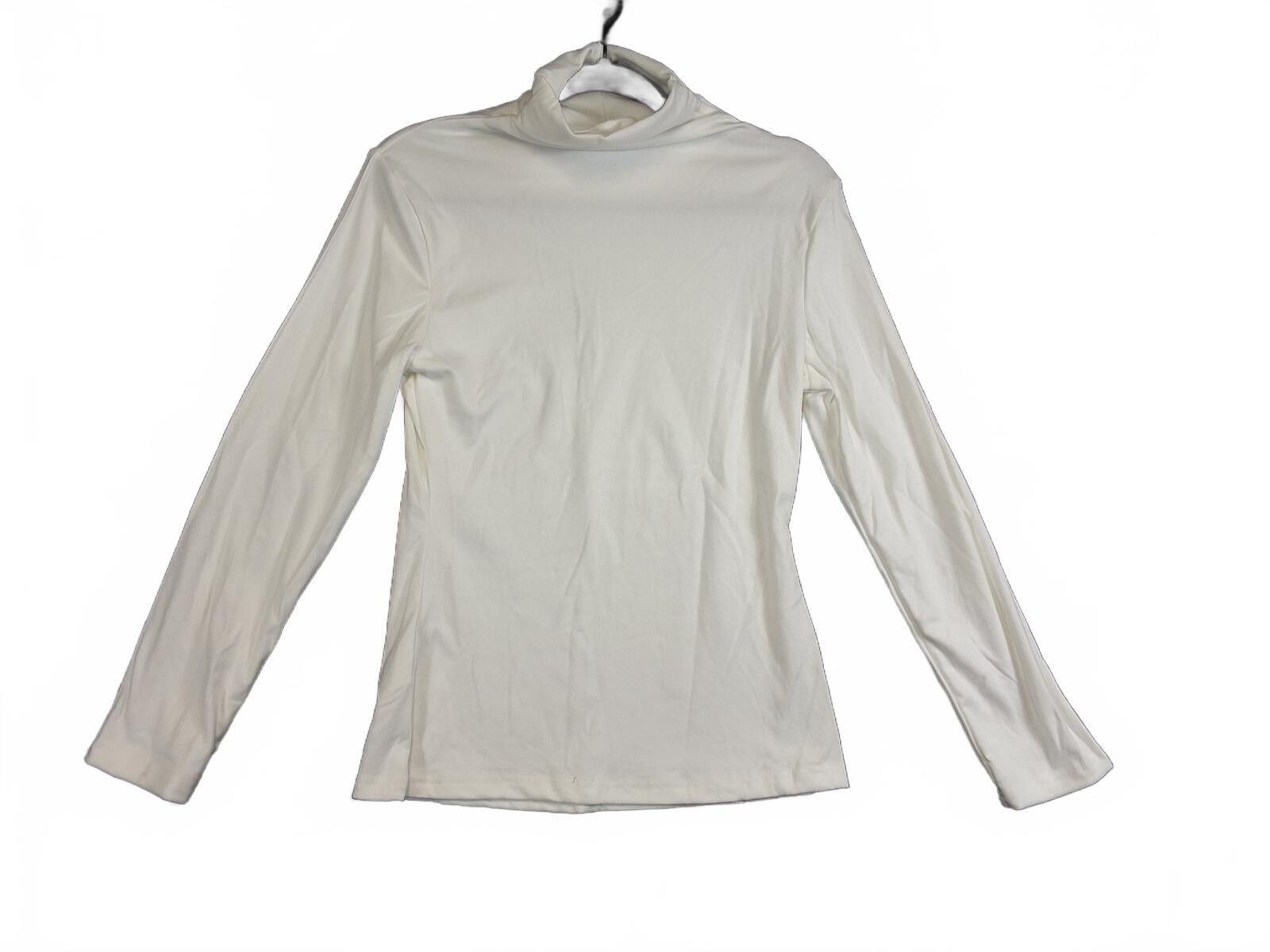 Other Elegant Cream Long Sleeve Turtleneck Top - Medium Size M / US 6-8 / IT 42-44 - 1 Thumbnail
