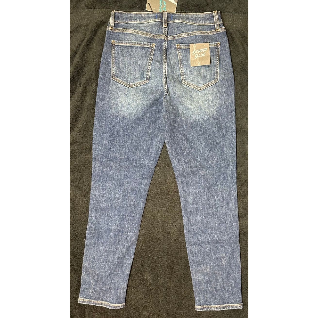 Other Studio Blue Straight Jeans Clean Double Vision 29 Size 29" - 11 Thumbnail