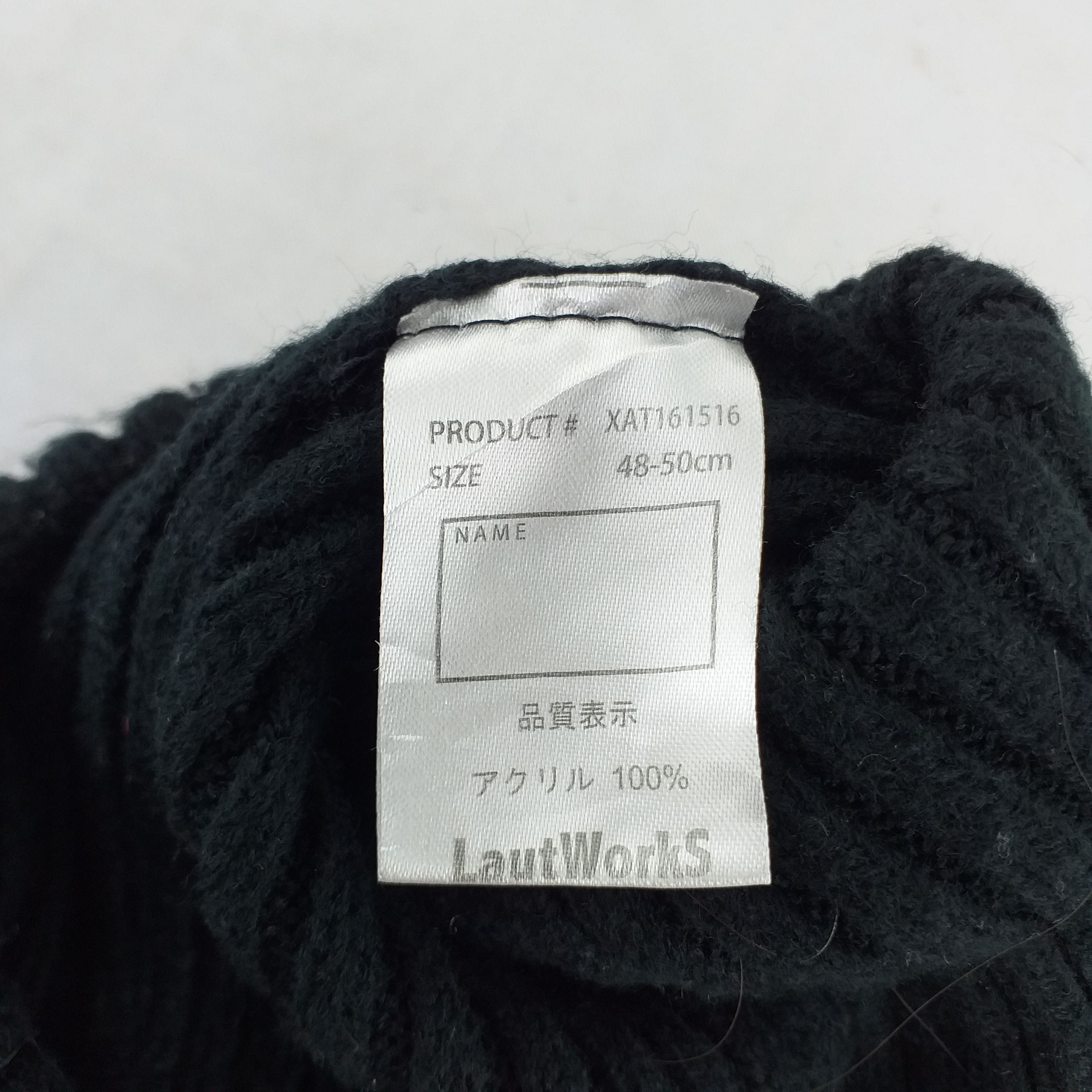 Japanese Brand Burger Image Embroidery Snow Cap Beanie Hat -BN480 Size ONE SIZE - 4 Thumbnail