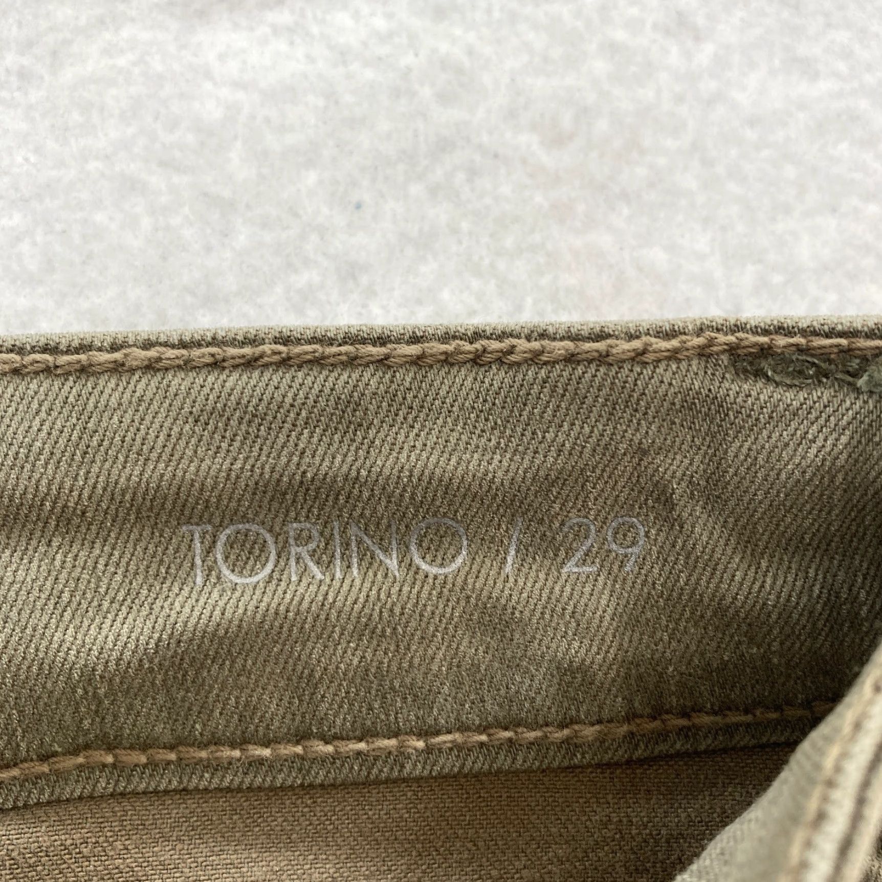 Vintage Fidelity Denim Torino Jeans Mens 29x34 Slim Fit Green Cedar Lumino Wash Denim Straight 5-Pocket Slim Mens Size US 29 - 5 Thumbnail