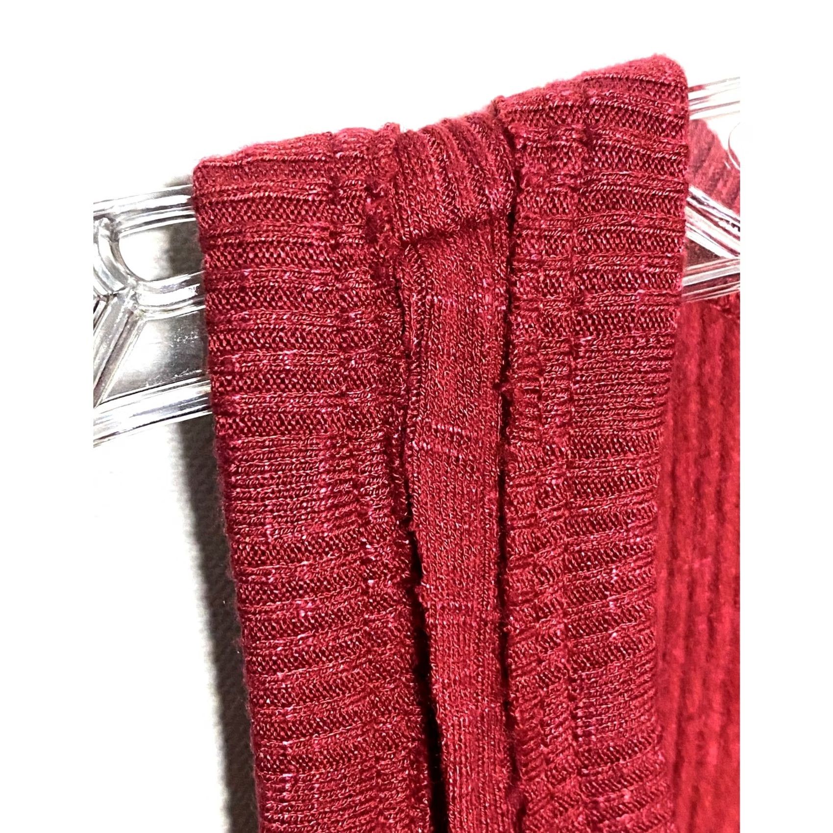BKE BKE V Neck Tank Top Womens S Red Ribbed Stretch Summer Grunge Skater Y2K Edgy Size S / US 4 / IT 40 - 4 Thumbnail