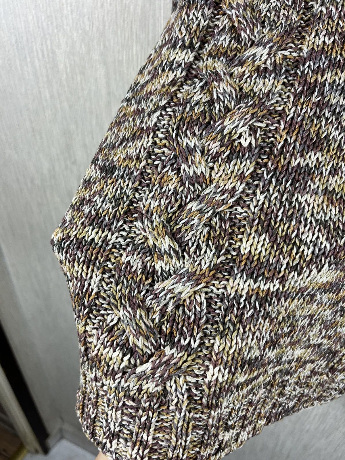 Designer × Max Mara × Weekend Max Mara Max Mara Weekend knitted sweater v-neck cozy patterned Size M / US 6-8 / IT 42-44 - 14 Thumbnail