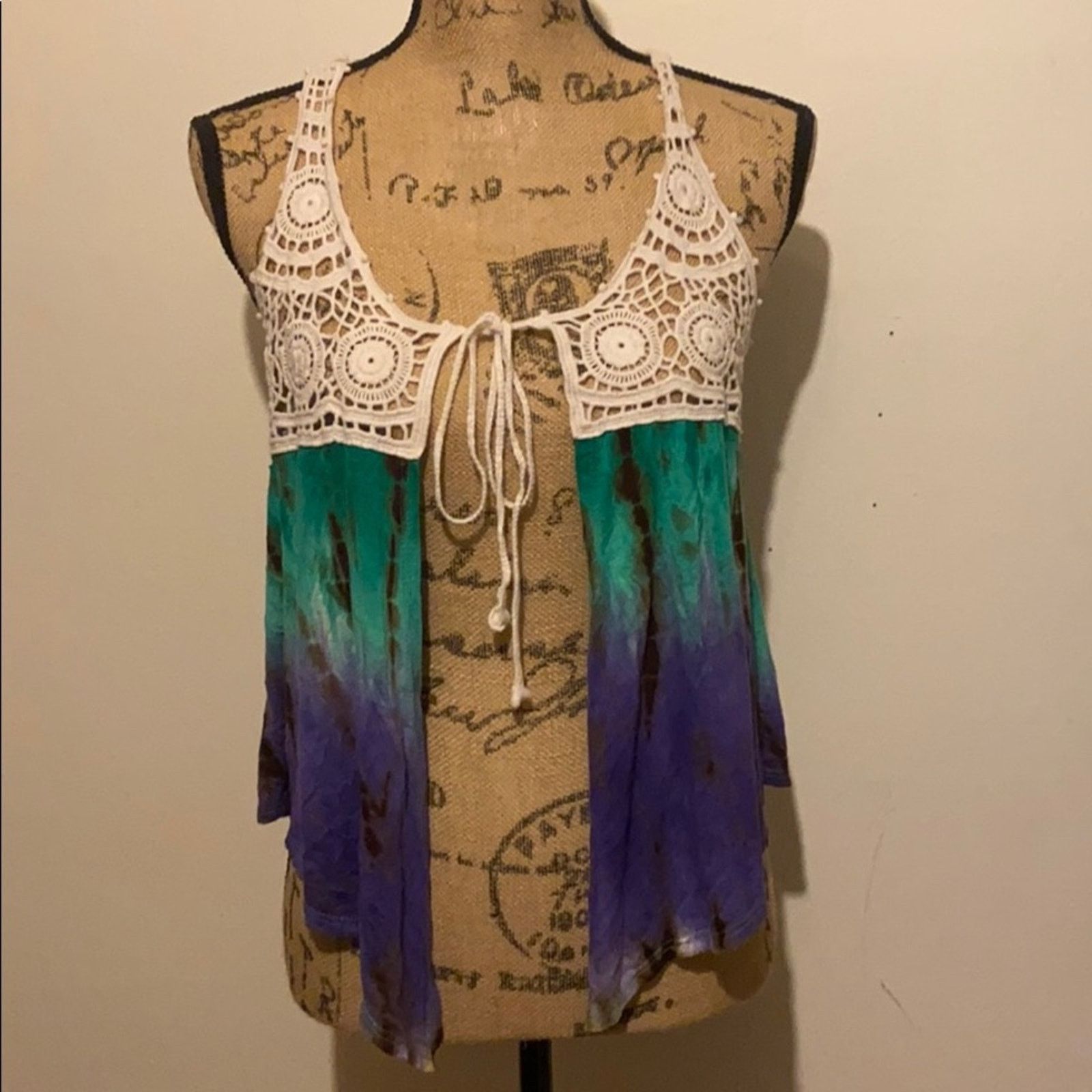 Other Crochet tiedye top! Size S / US 4 / IT 40 - 1 Thumbnail