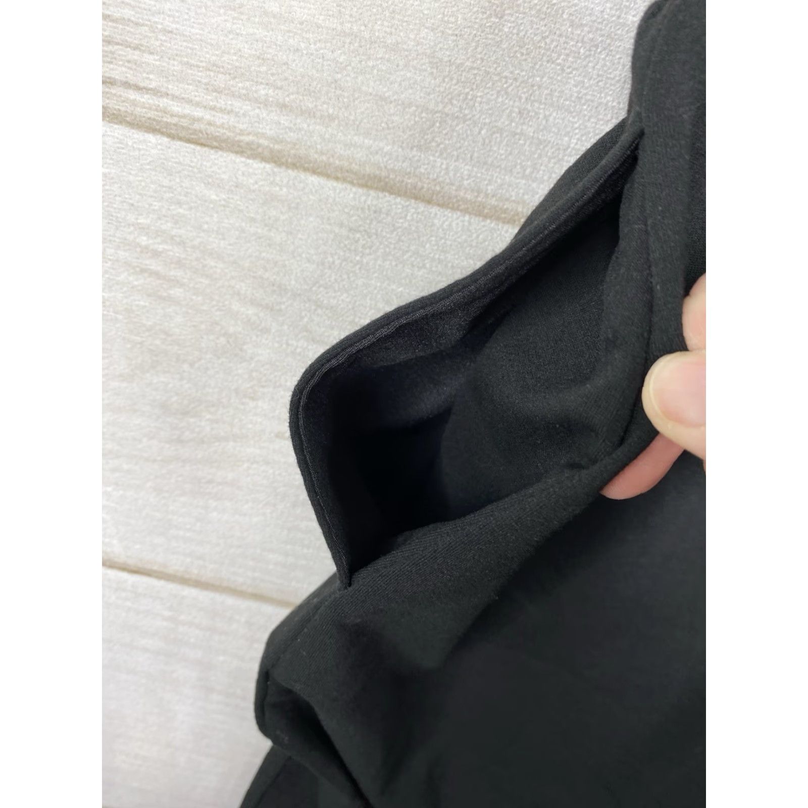 Vintage 32 Degrees Dress XL Black Short Sleeve T-Shirt Dress Womens Casual Stretch Drawstring Waist Activewear Size 40" / US 18 - 6 Thumbnail