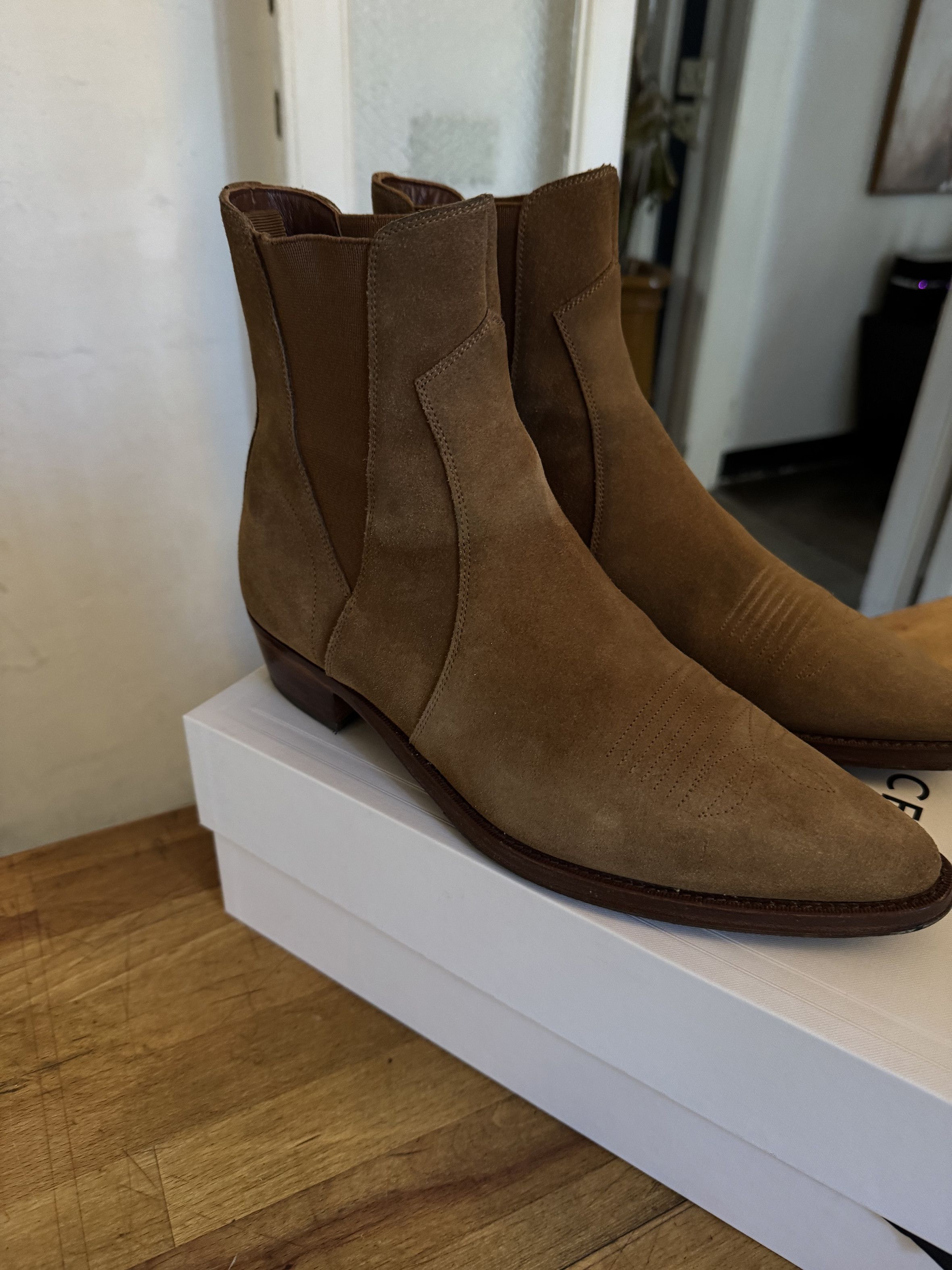 Celine FW20 Camargue Western Chelsea Boots SIZE 41 Size US 8 / EU 41 - 3 Thumbnail