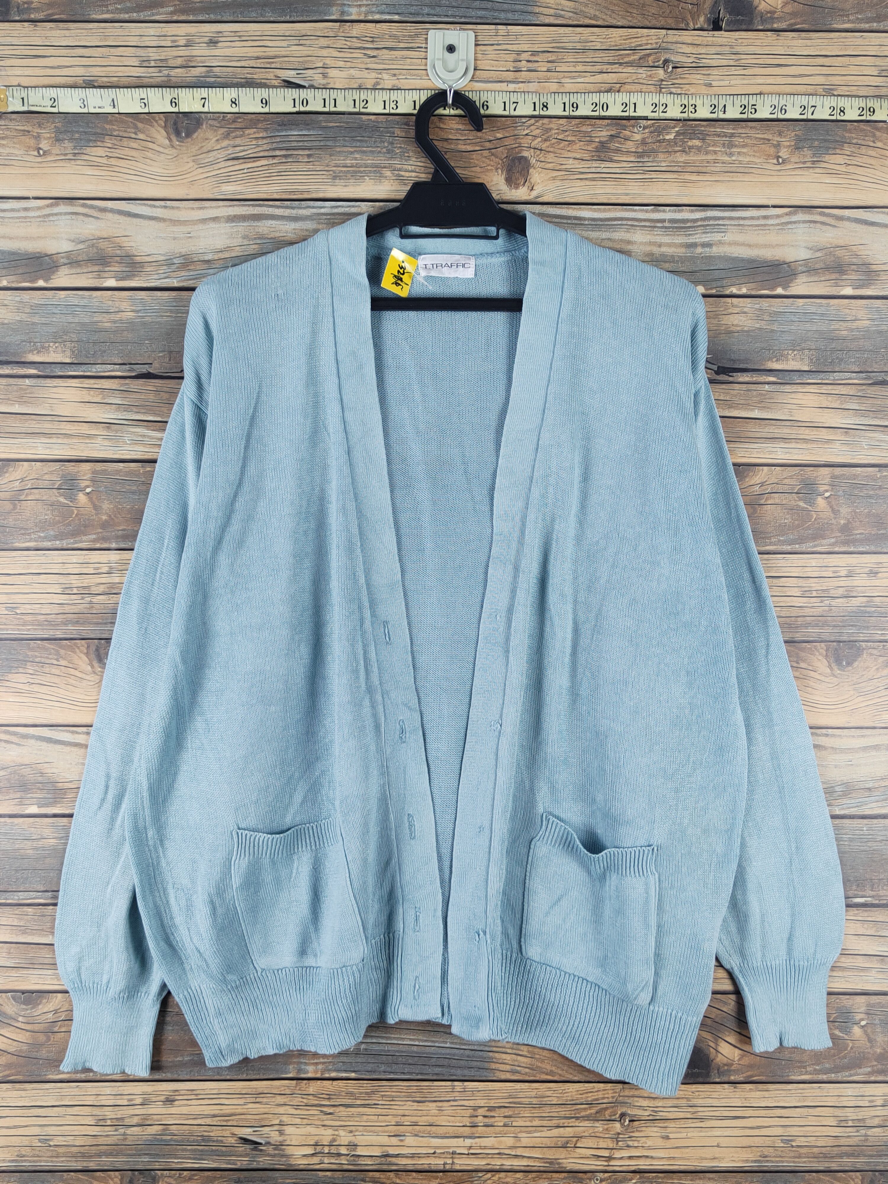 Homespun Knitwear T.Traffic Light Blue Knitwear Cardigan vintage #W1760 Size US M / EU 48-50 / 2 - 1 Thumbnail