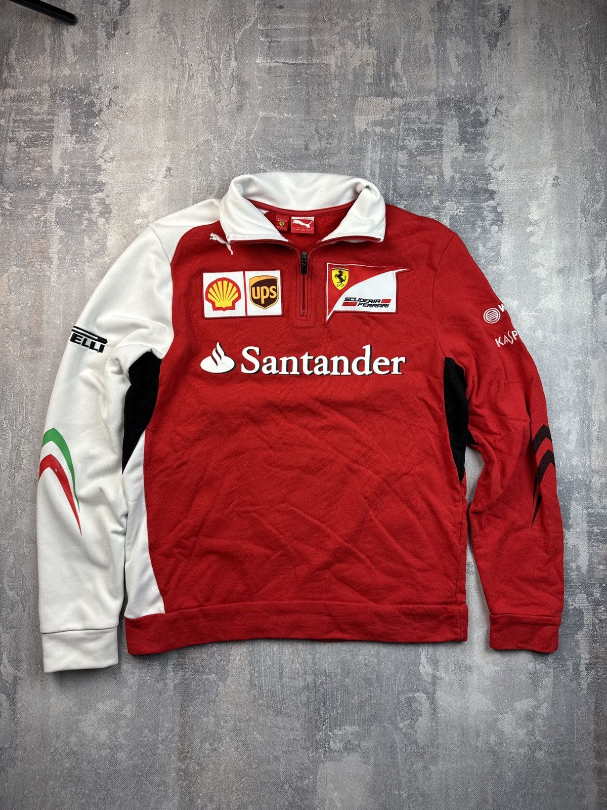 Formula 1 Vintage Formula One Ferrari Racing Team 1/4 zip Santander Size US M / EU 48-50 / 2 - 1 Thumbnail