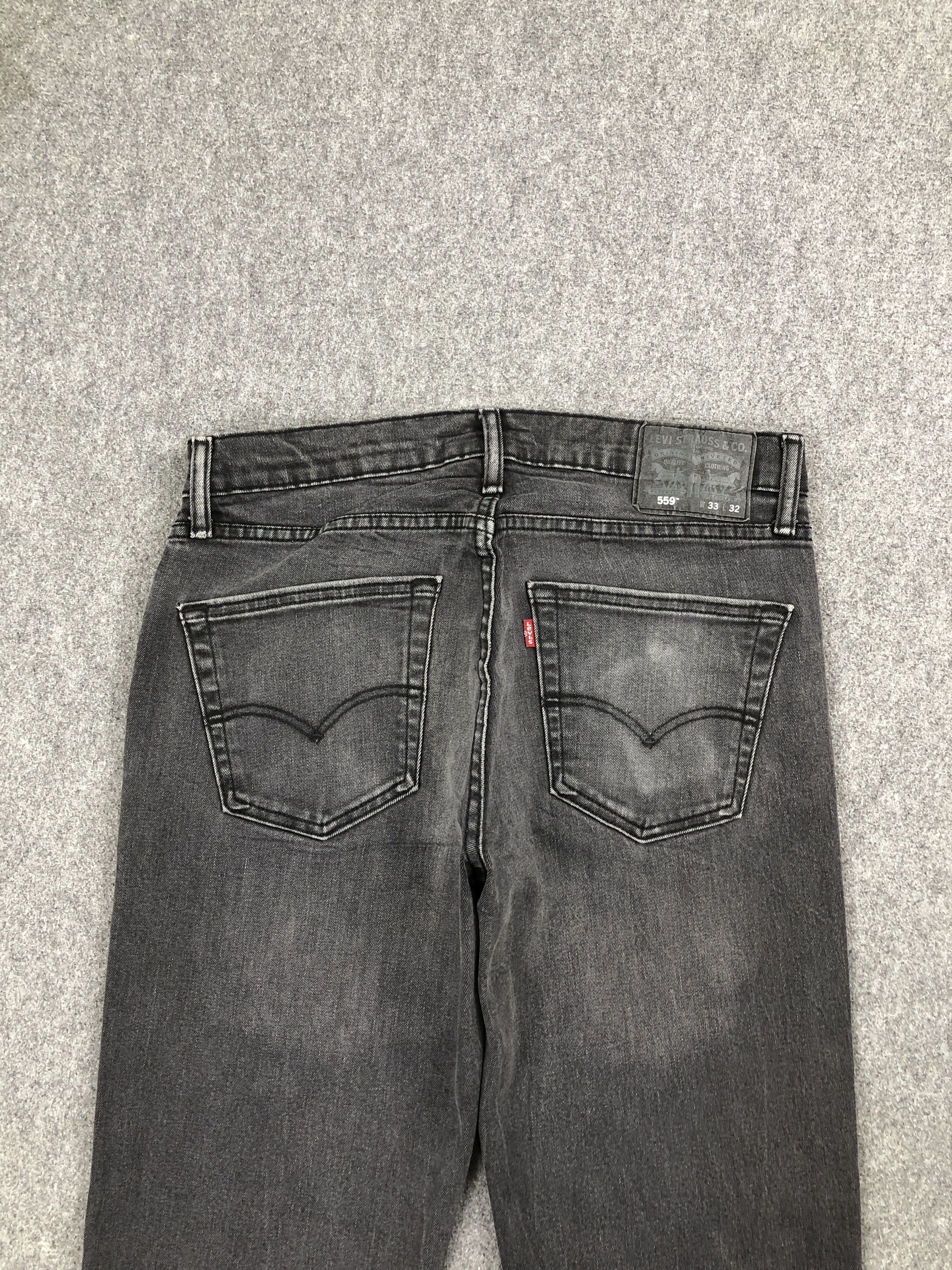 Levi's Faded Black Vintage Levis 559 Jeans DP2530 Size US 32 / EU 48 - 4 Thumbnail