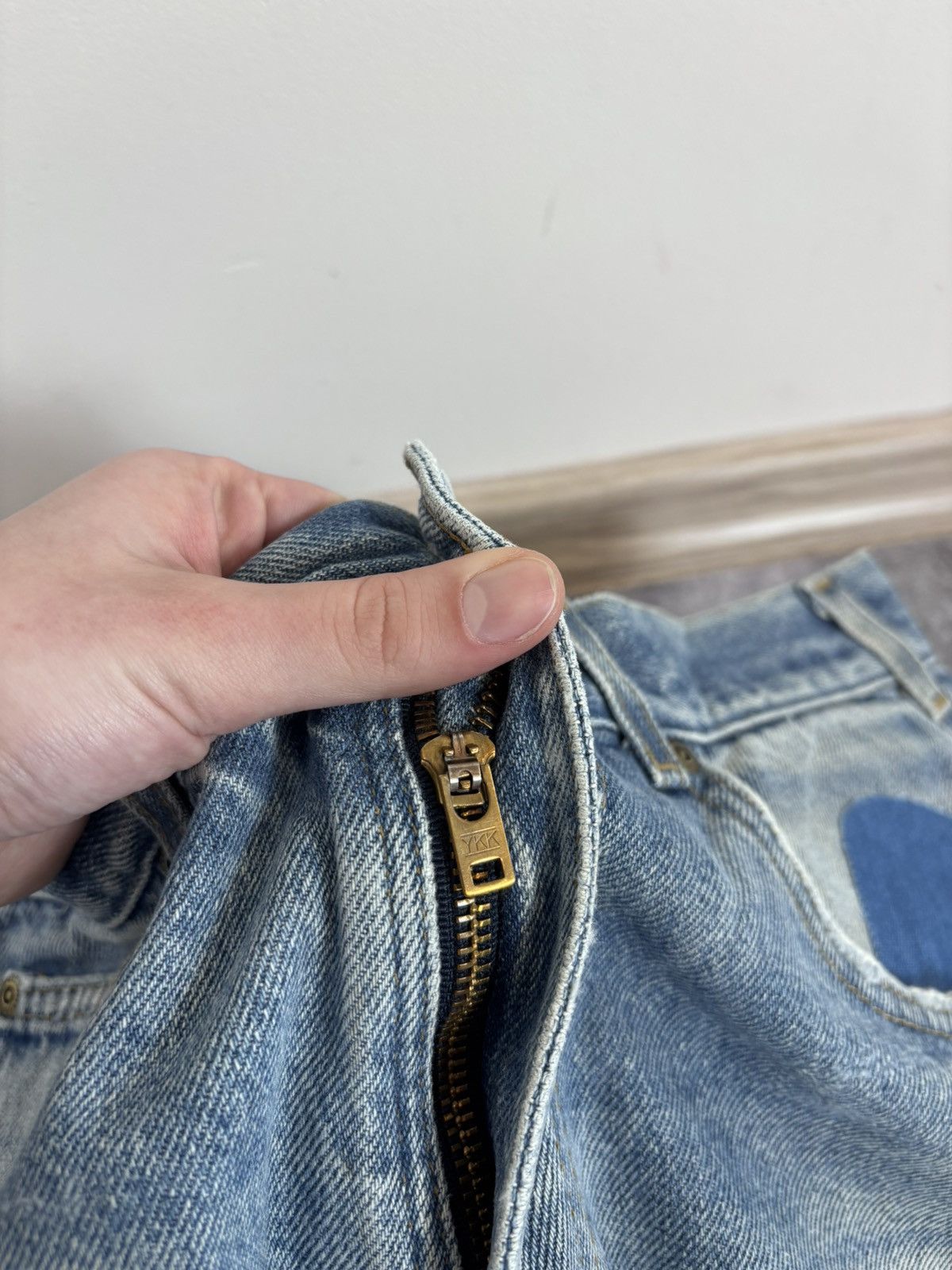 Carhartt Vintage Carhartt Faded Light Blue Denim Jeans B17 DST Size US 33 - 23 Thumbnail