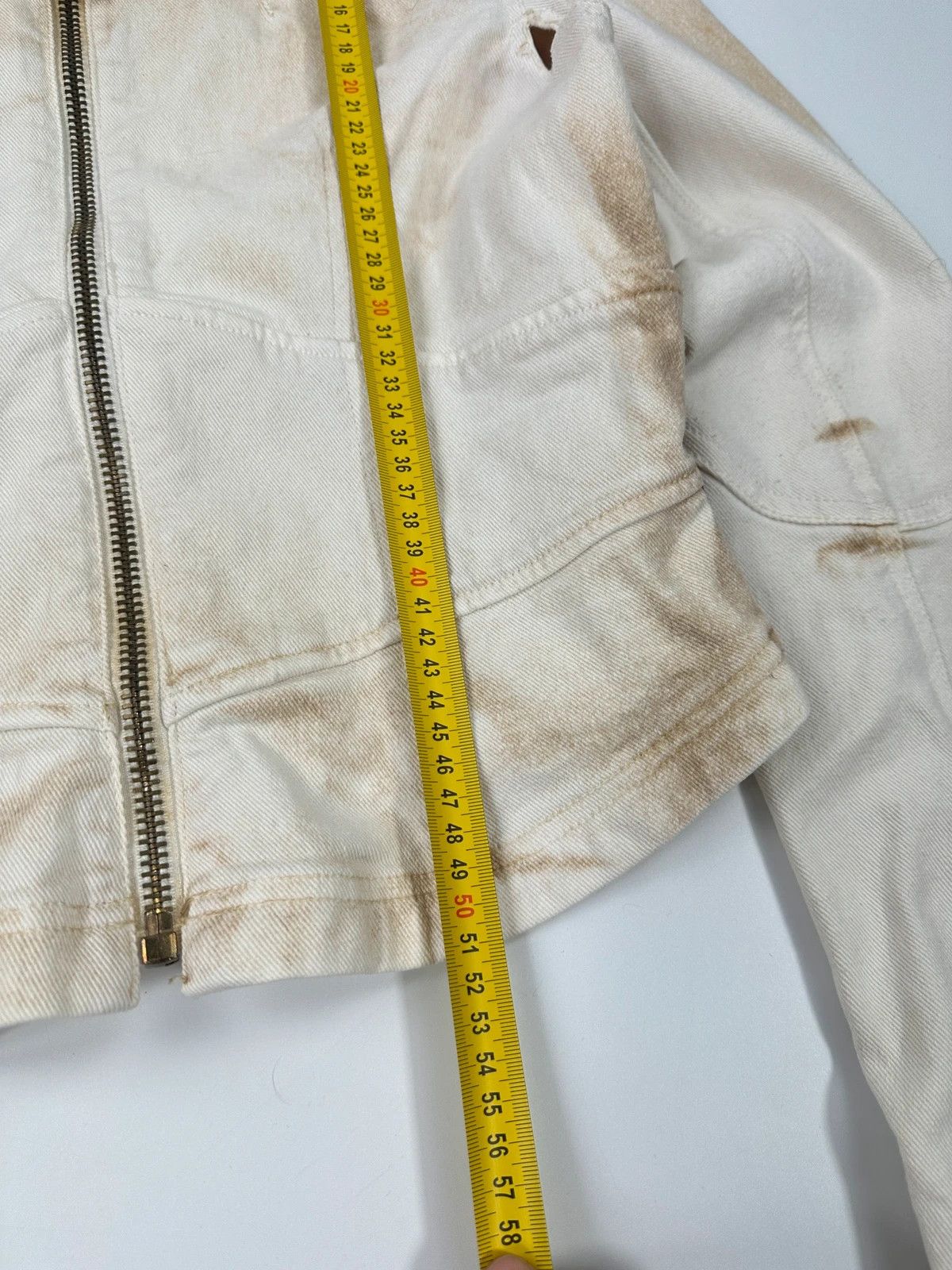 Prada Prada Sport SS2003 White Dust Fade Wash Denim Lace Jacket Size M / US 6-8 / IT 42-44 - 14 Thumbnail