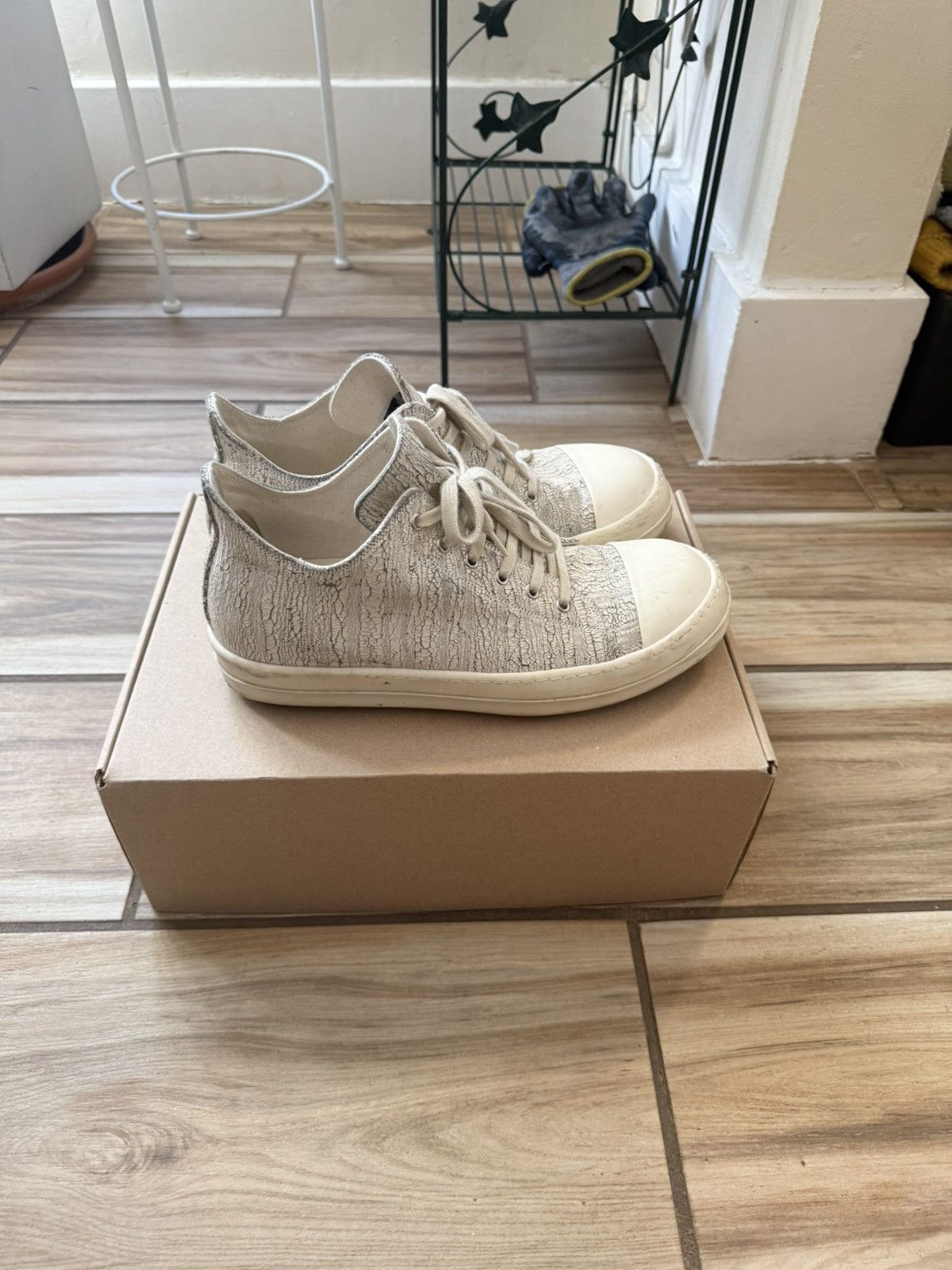 Rick Owens Rick Owens crackpaint ramones Size US 10 / EU 43 - 2 Thumbnail