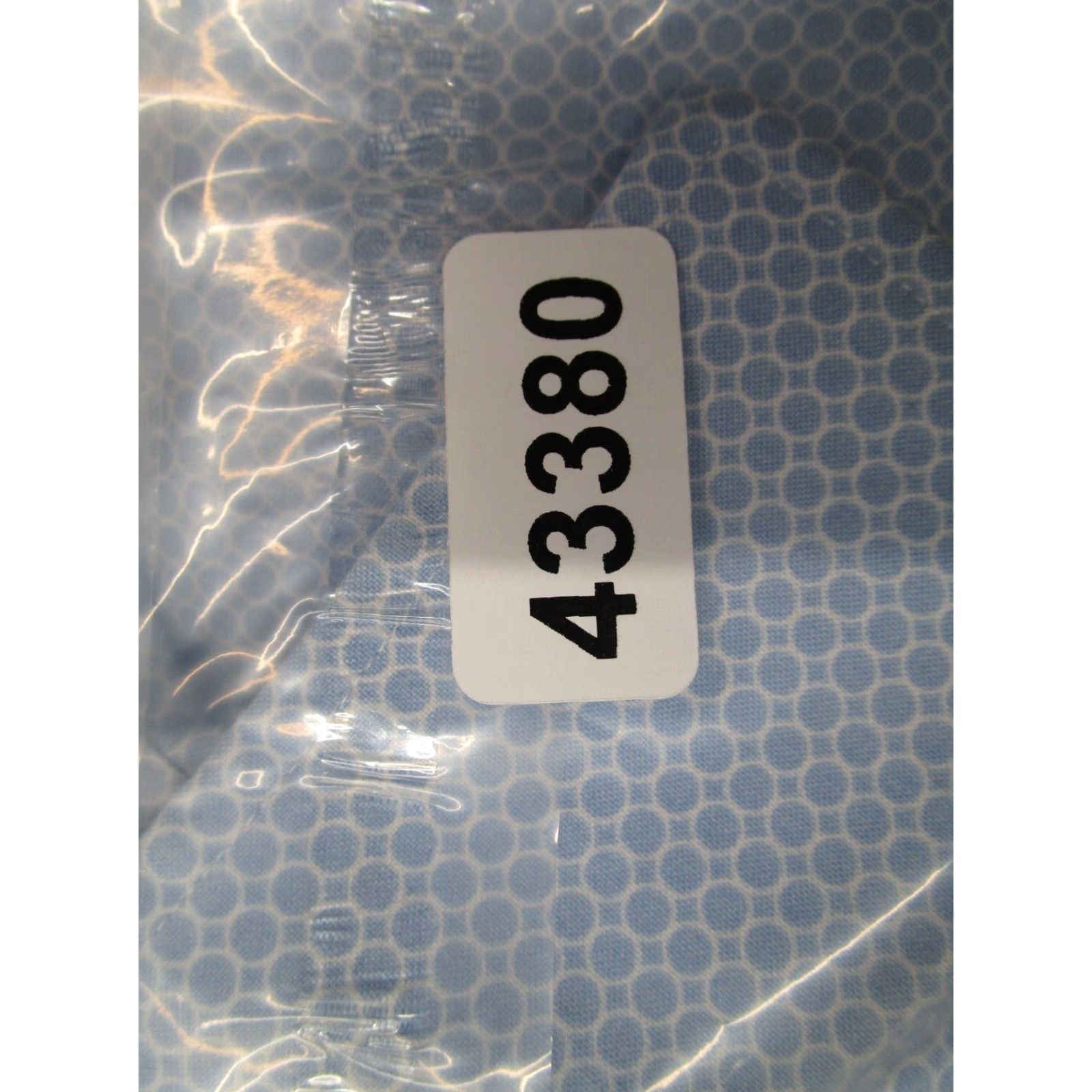 David Donahue VINTAGE David Donahue Dress Shirt Men 18 34 Blue Geometric Twill Long Sleeve Business Casual Size 34R - 8 Thumbnail