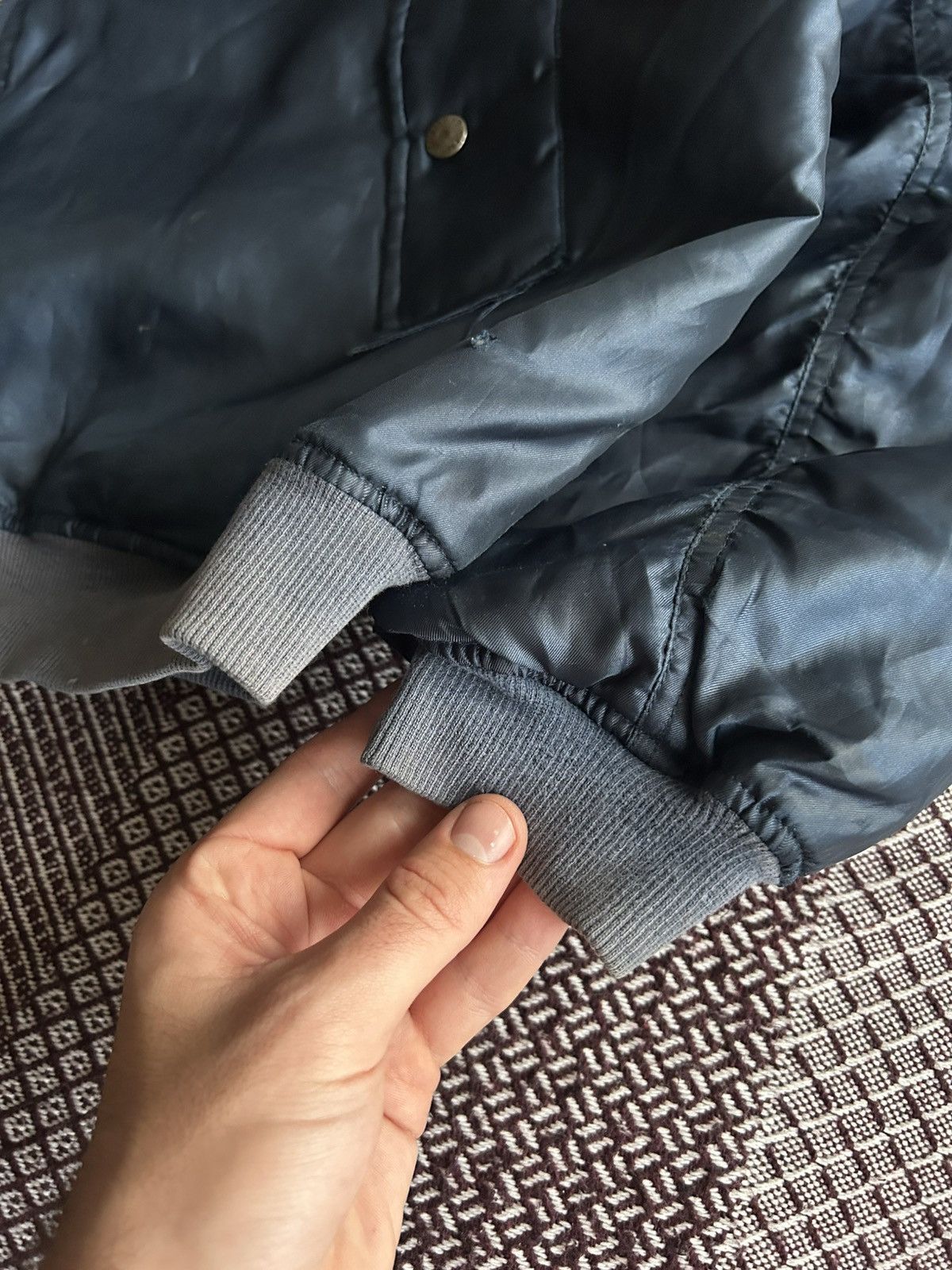 Vintage Vintage Thrashed Bomber Jacket MA Thrashed Streetwear Sz XL Size US XL / EU 56 / 4 - 3 Thumbnail