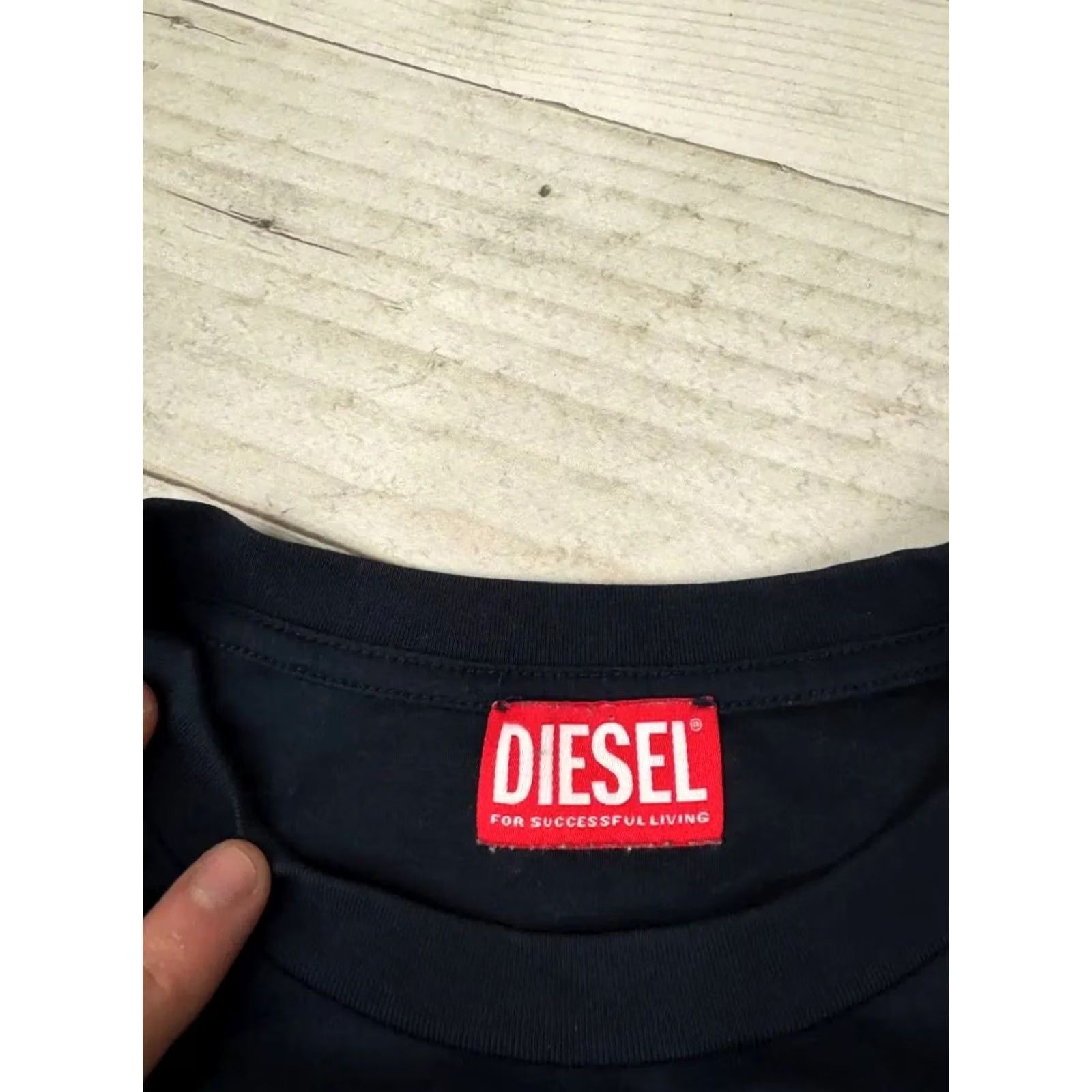 Diesel Diesel Men T-Shirt L Blue Cotton Logo Crew Neck Short Sleeve Regular Size L Adults Men 2020s Summer 90s Designer Size US L / EU 52-54 / 3 - 5 Thumbnail