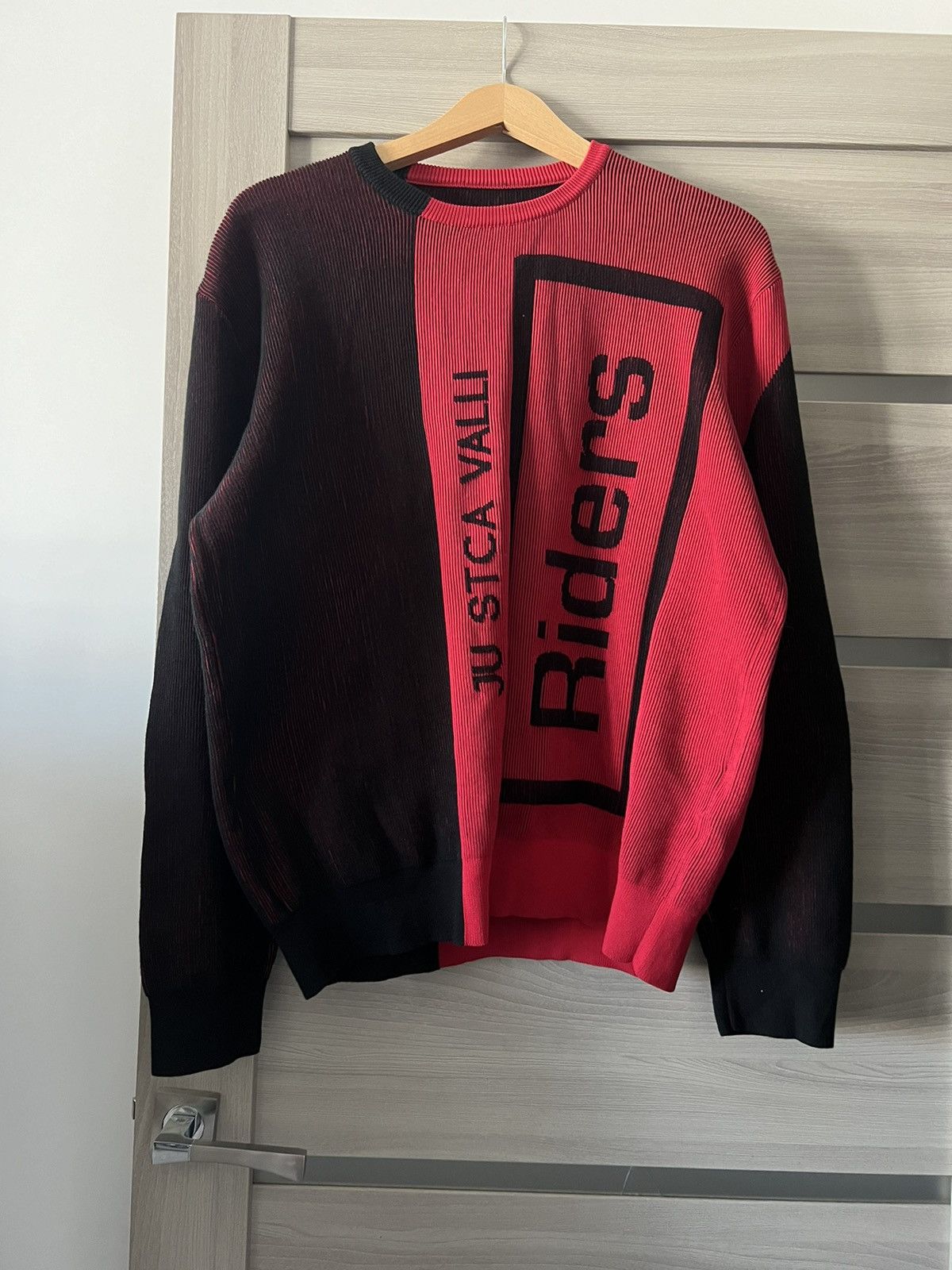 Just Cavalli Just Cavalli Sweatshirt Knit Rare Big Logo 3D red/black Size US XL / EU 56 / 4 - 3 Thumbnail