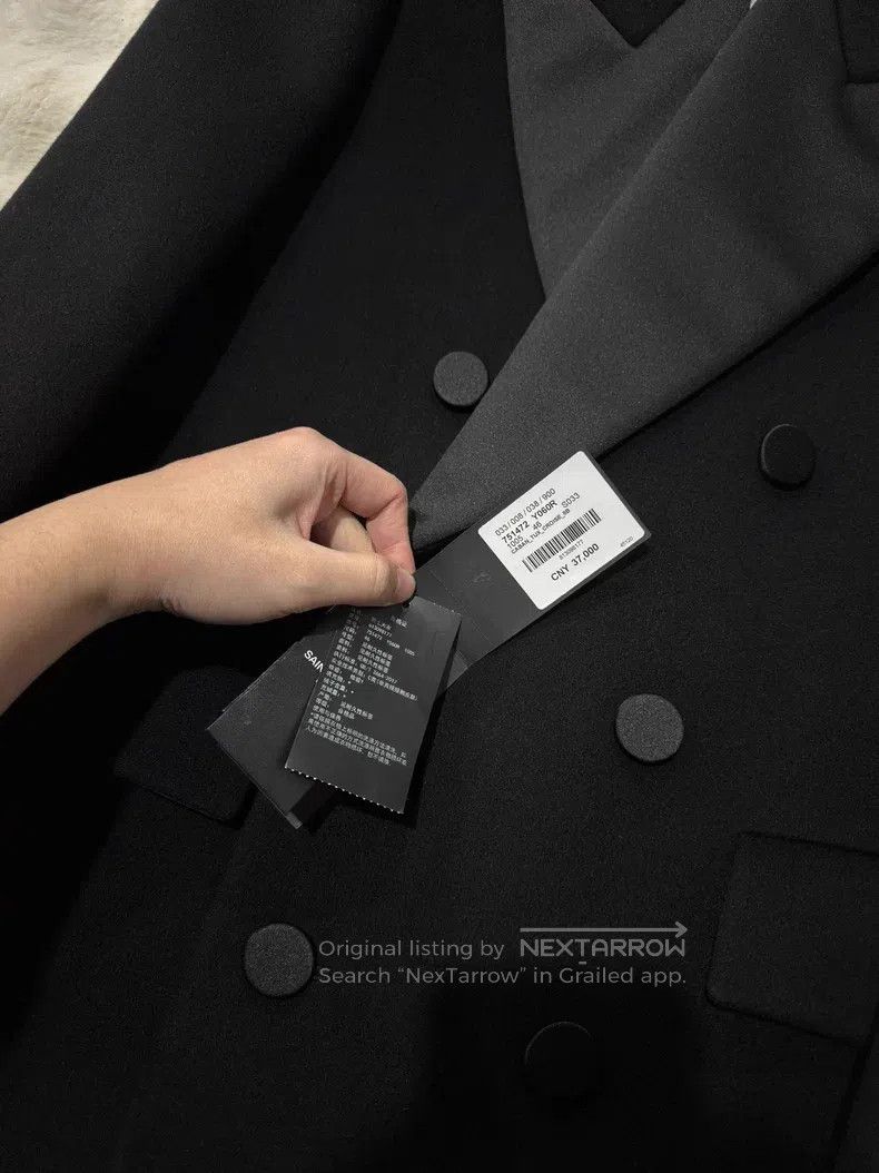 Other Saint Laurent Paris Smoking Double-breasted Tweed Coat Size US S / EU 44-46 / 1 - 4 Thumbnail
