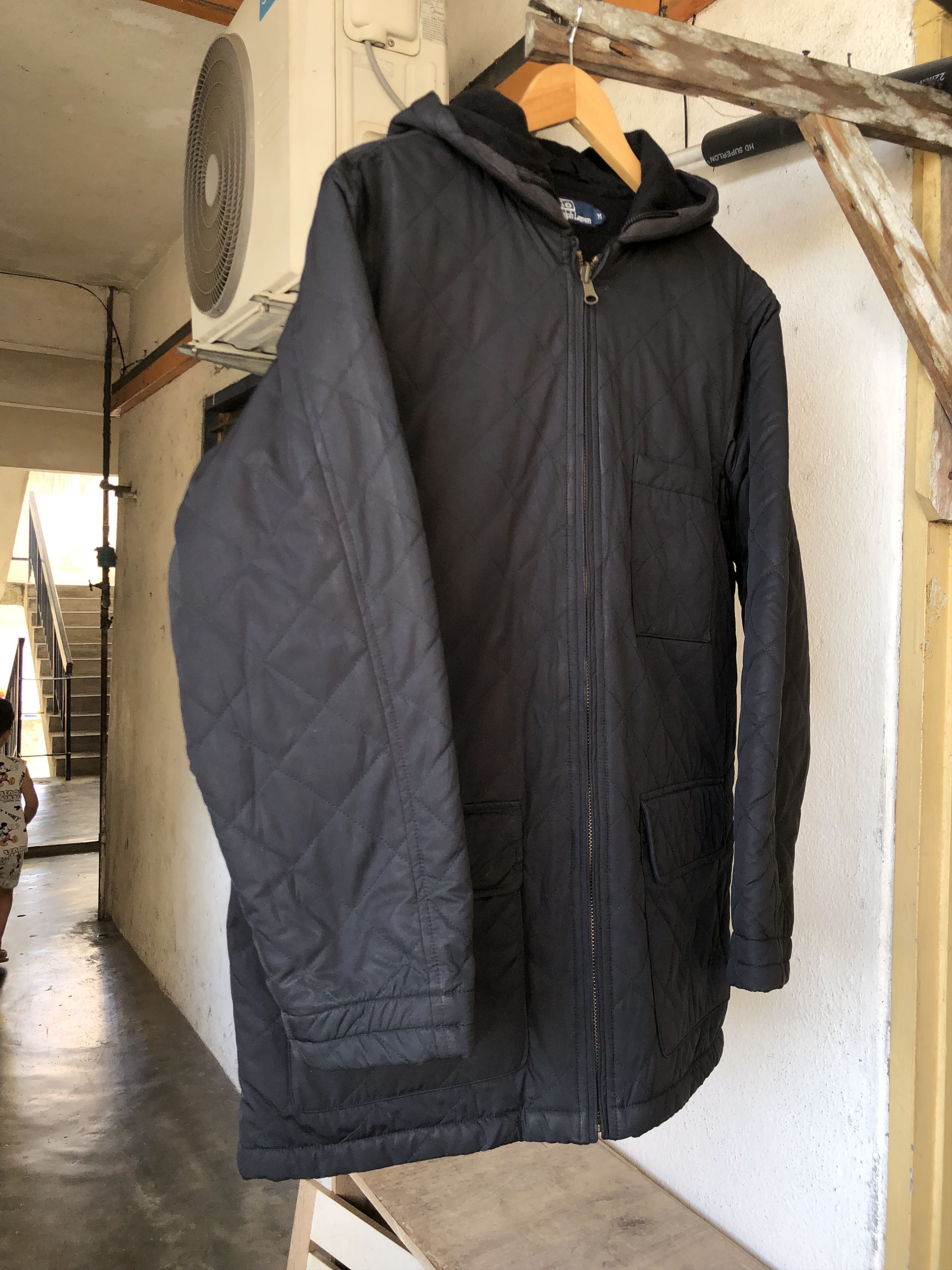 Polo Ralph Lauren Vtg Polo Ralph Lauren Inner Wool Quilted Jacket Hoodie Size US M / EU 48-50 / 2 - 16 Thumbnail
