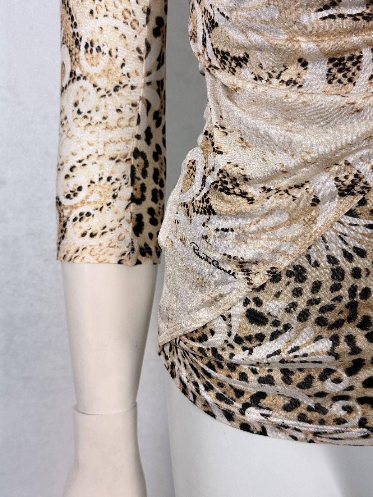 Roberto Cavalli Roberto Cavalli S/S2006 Wraparound Leopard Cardigan Top Size M / US 6-8 / IT 42-44 - 10 Thumbnail