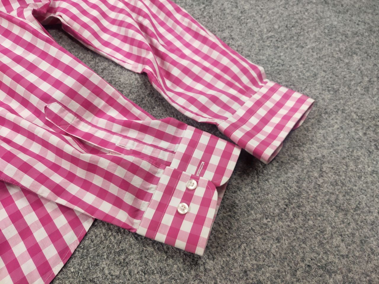 Etro Etro Italy Design Regular Fit pink checked Long sleeve Shirt Size US XL / EU 56 / 4 - 11 Thumbnail