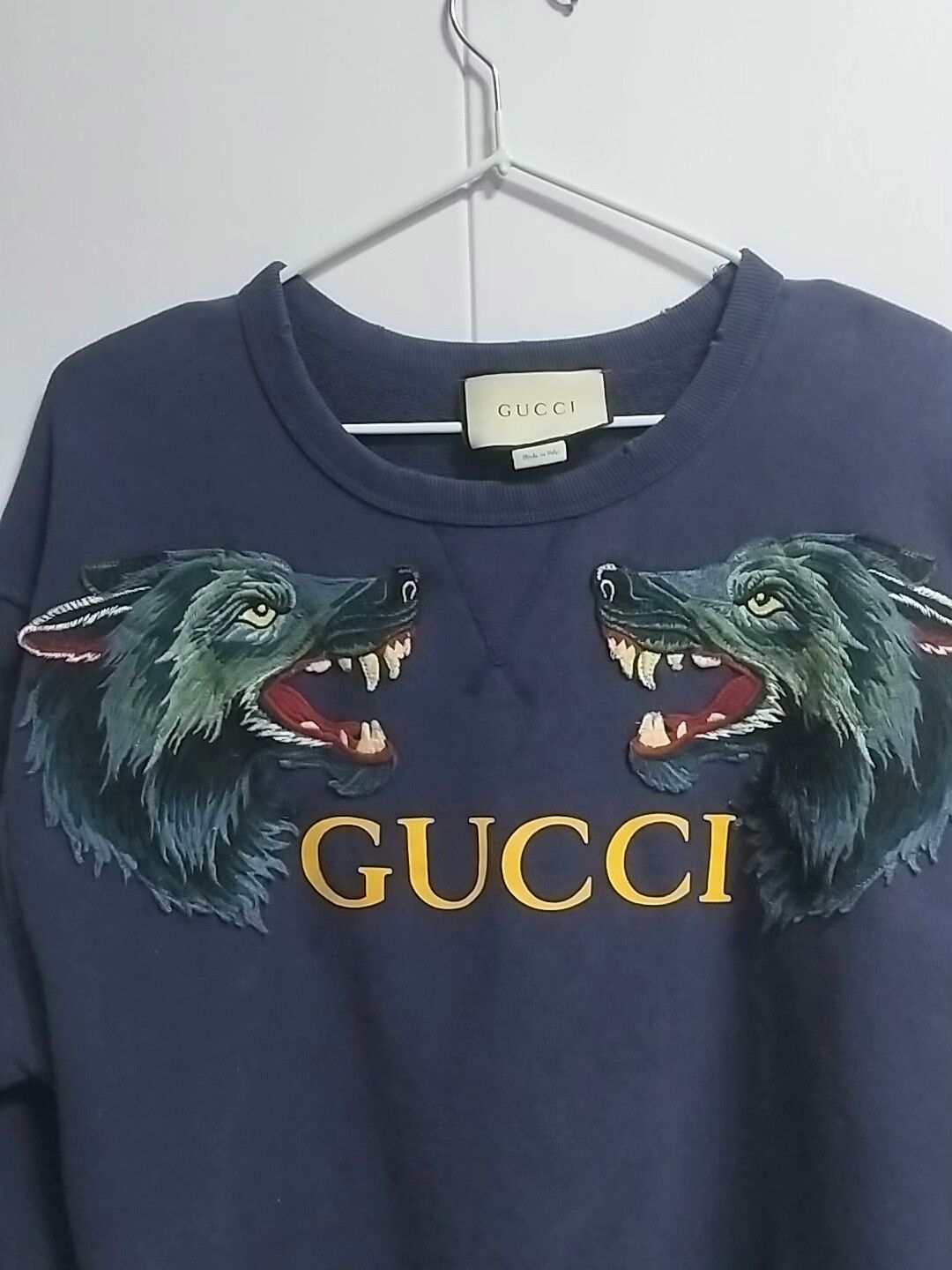 Gucci gucci wolf embroidery sweatshirt size m Size US M / EU 48-50 / 2 - 3 Thumbnail