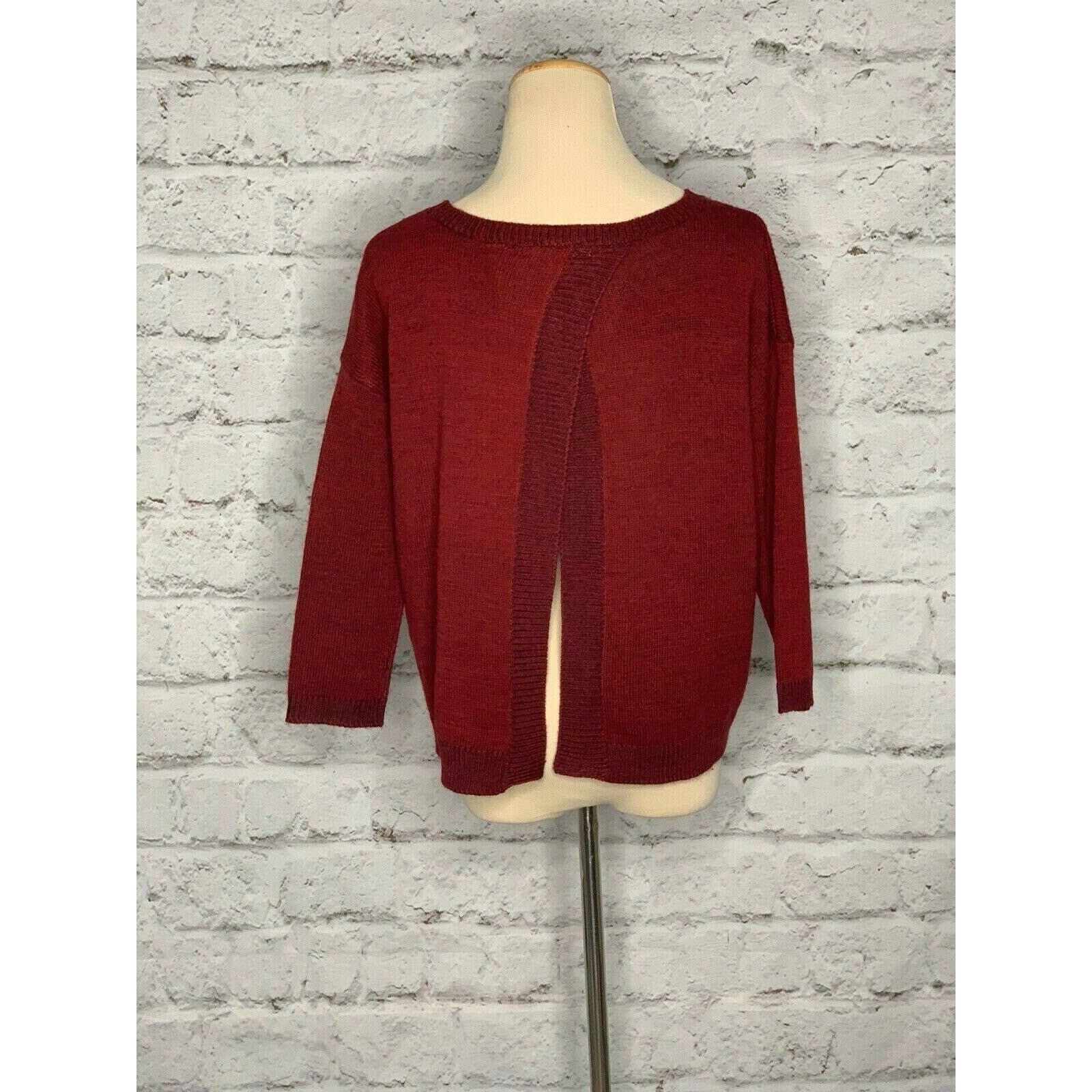 BB Dakota BB Dakota red split back oversized sweater size XS Size XS / US 0-2 / IT 36-38 - 11 Thumbnail