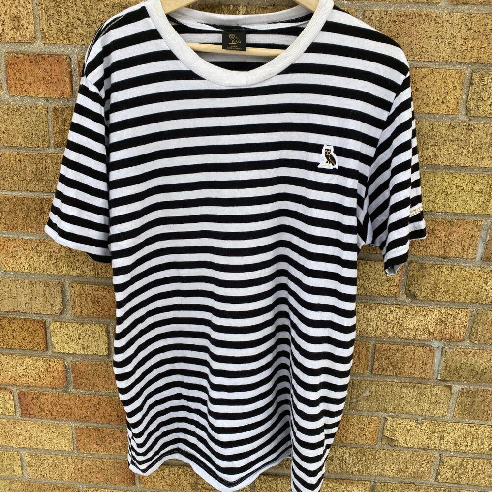 October's Very Own Octobers Very Own Striped T Shirt Large OVO Shirt Size US L / EU 52-54 / 3 - 4 Thumbnail