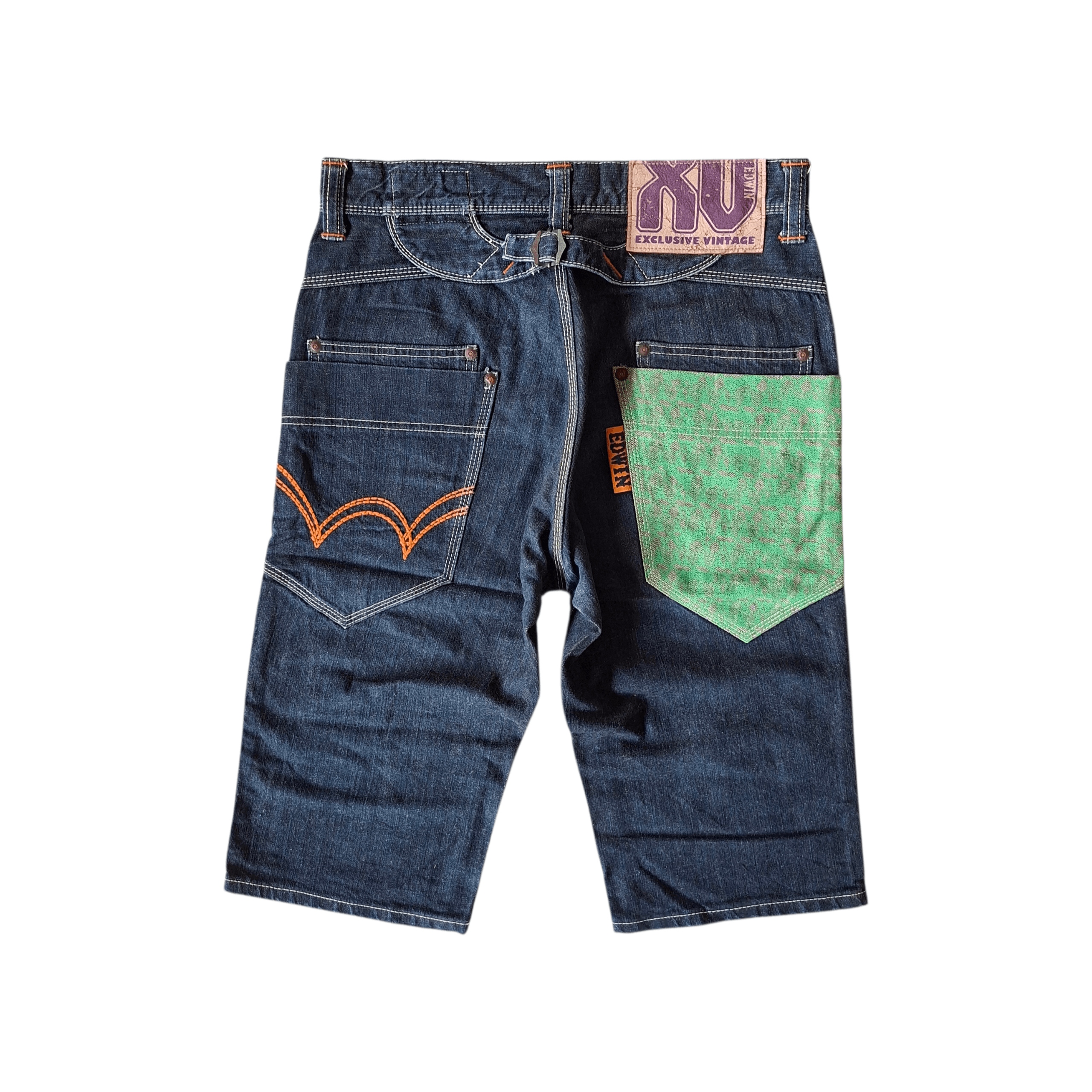 Edwin 💥 Edwin XV buckle back indigo 3q denim jeans Size US 32 / EU 48 - 1 Thumbnail
