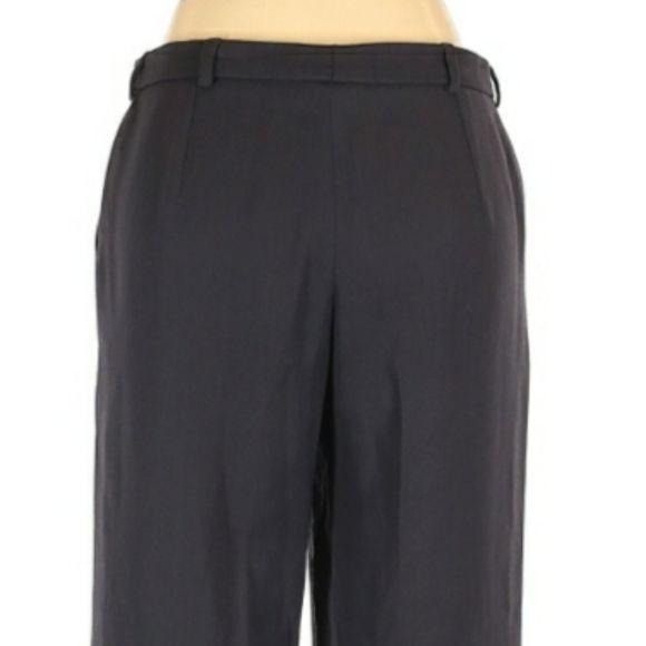 Armani Collezioni Dress Pants 6 Gray Flat Front High-rise St