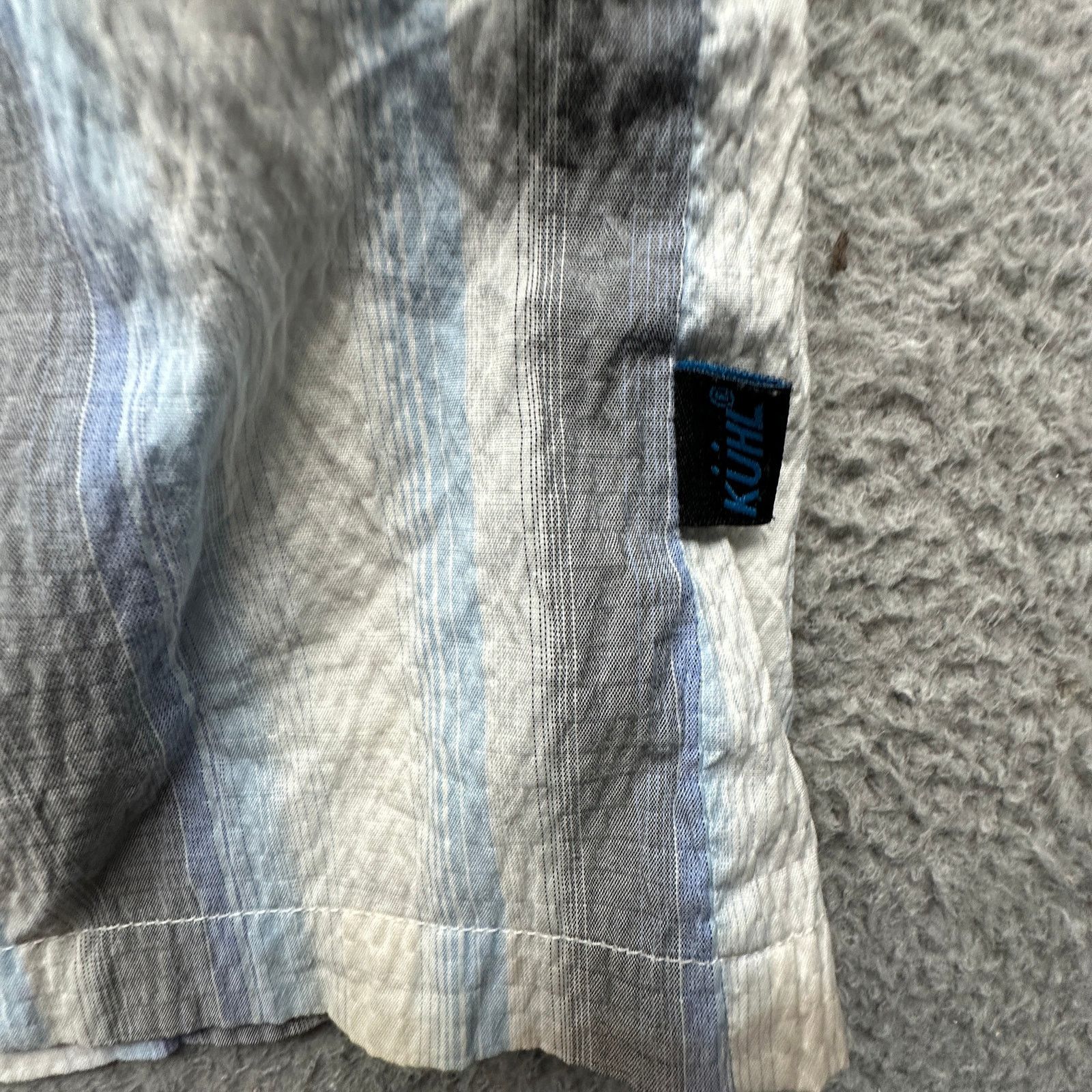 Kuhl Kuhl Vertical Striped Blue White Mens Shirt XL Button Up Size US XL / EU 56 / 4 - 7 Thumbnail