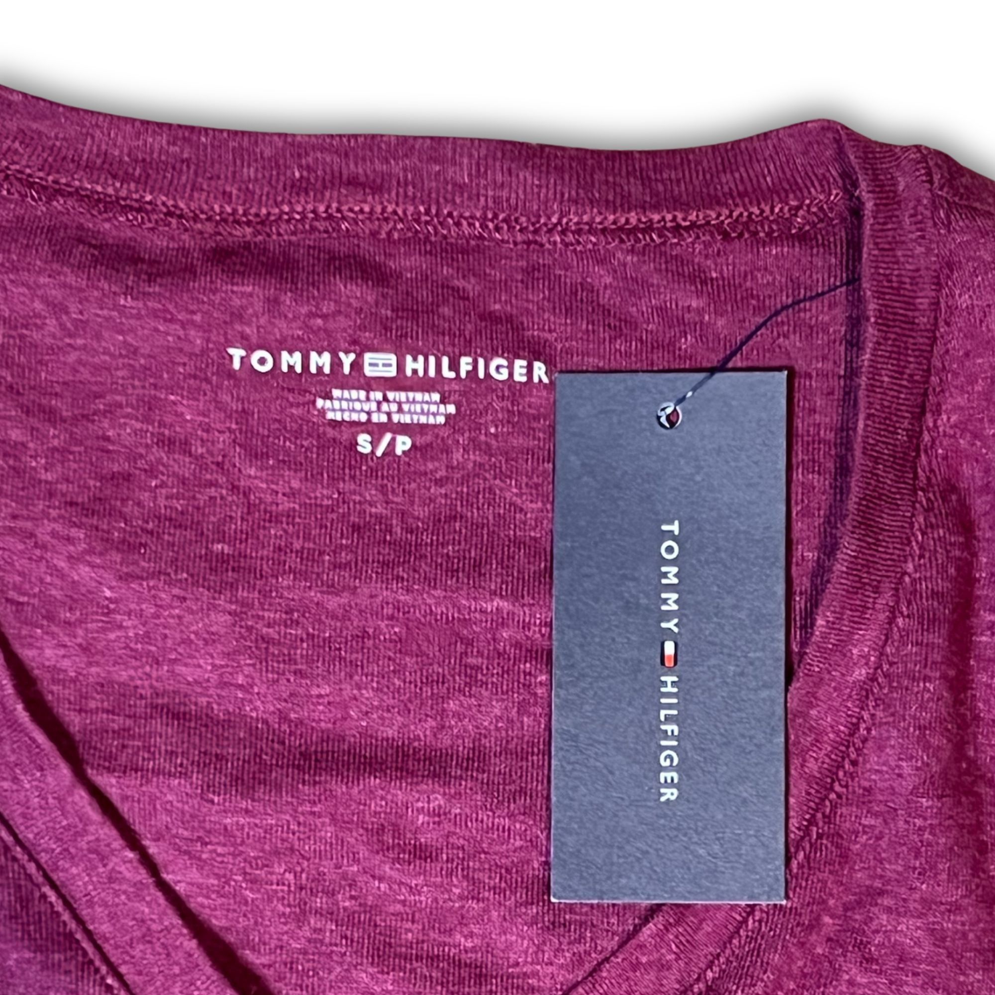Other Tommy Hilfiger Womens Long Sleeve Maroon Shirt Size S Cotton Size S / US 4 / IT 40 - 6 Thumbnail