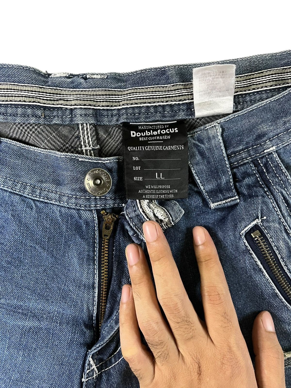 Japanese Brand Vintage Japanese Brand Tactical Cargo Loose Jeans Size US 34 / EU 50 - 3 Thumbnail