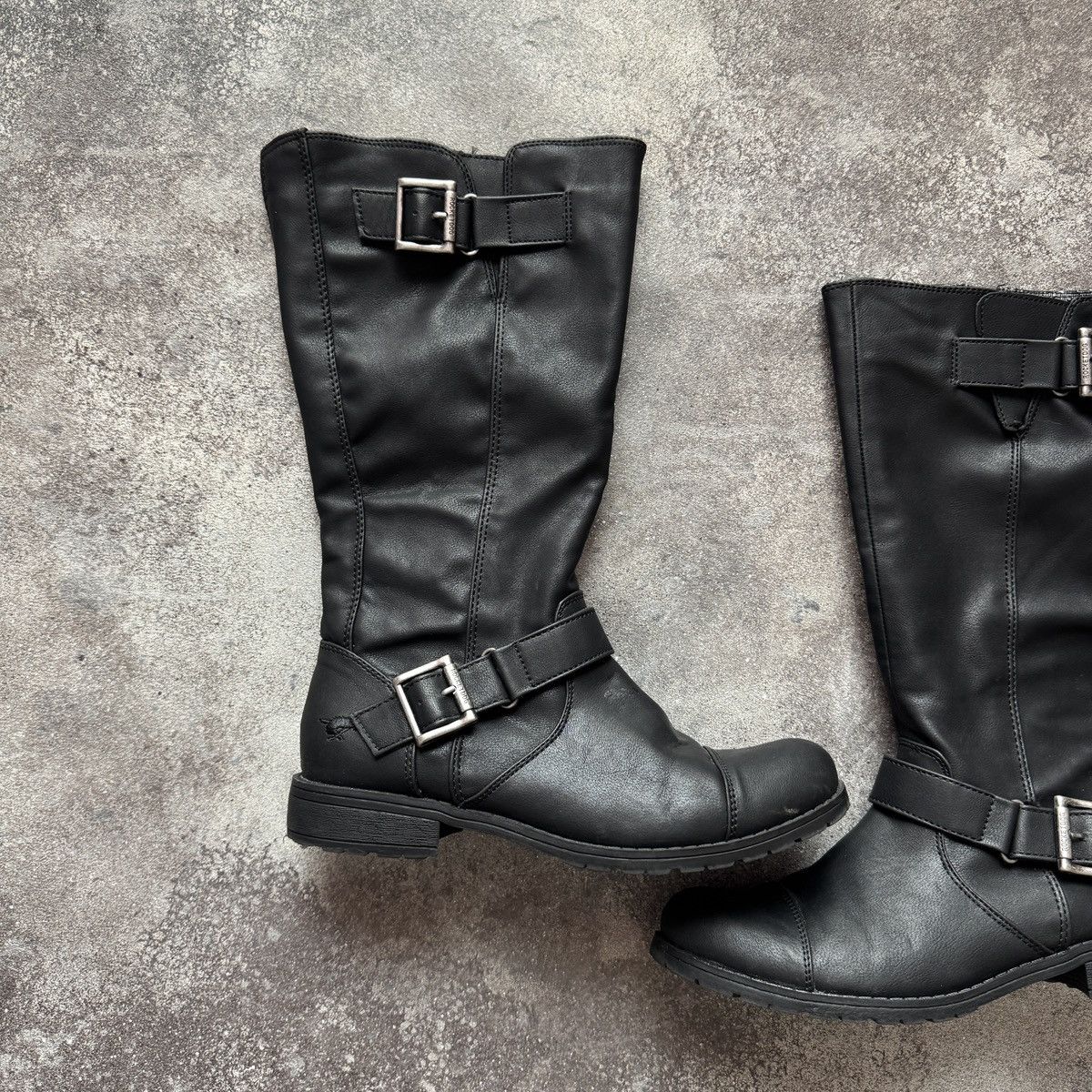 If Six Was Nine Avant Garde Vintage Strap Details Faux Leather Boots Size US 8 / IT 38 - 5 Thumbnail