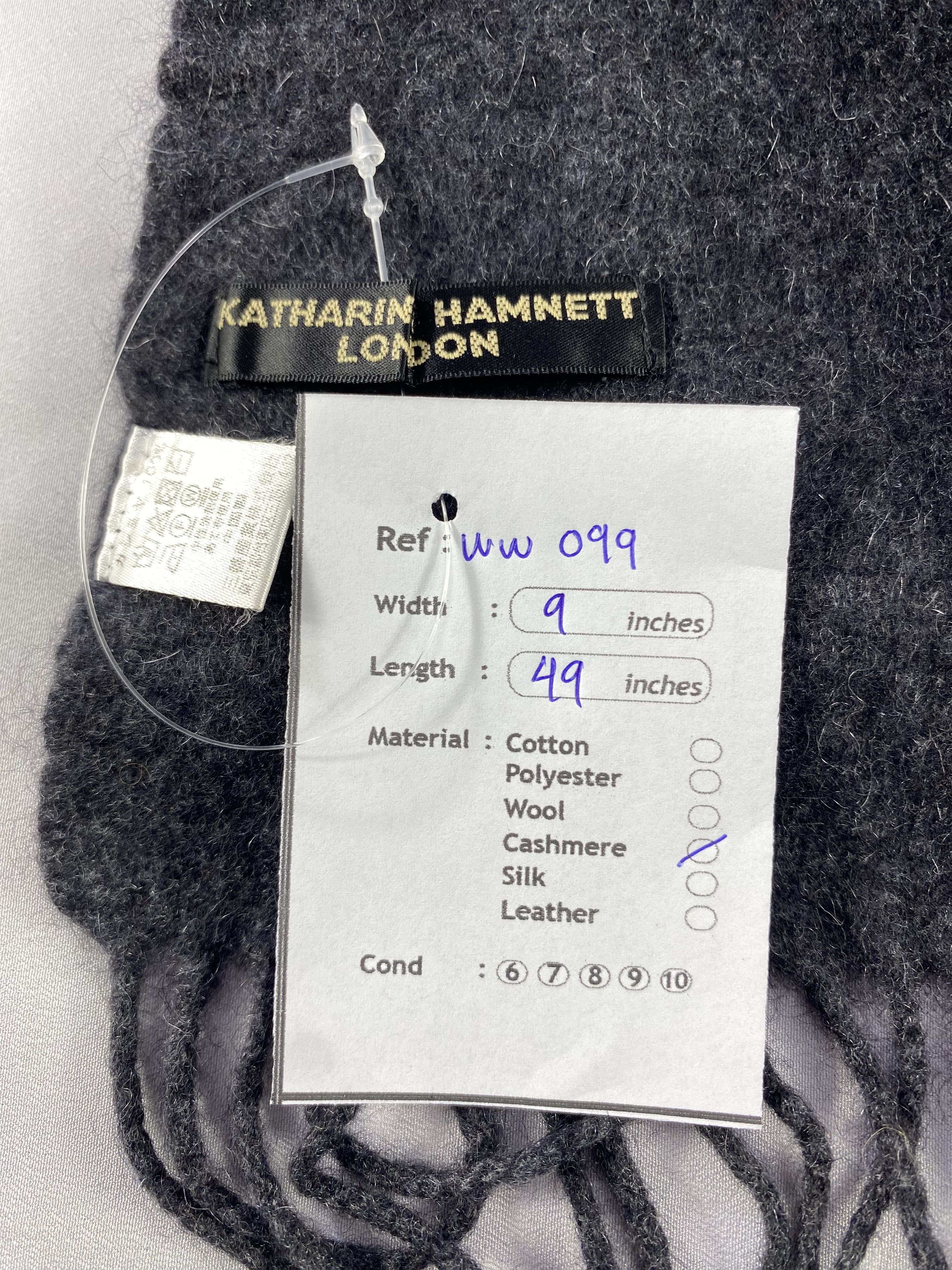 Katharine Hamnett London × Vintage Katharine Hamnett London Scarf / Muffler / Neckwear Size ONE SIZE - 6 Thumbnail