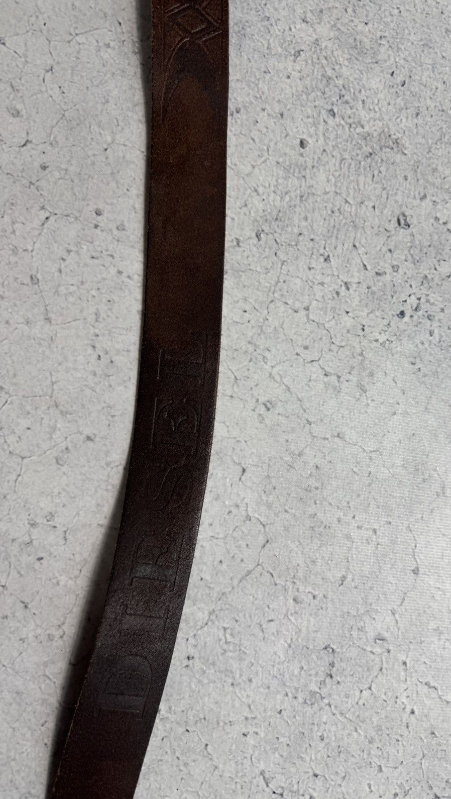 Diesel × Japanese Brand Diesel Leather Belt Hype Rare Y2K Brown Size ONE SIZE - 6 Thumbnail