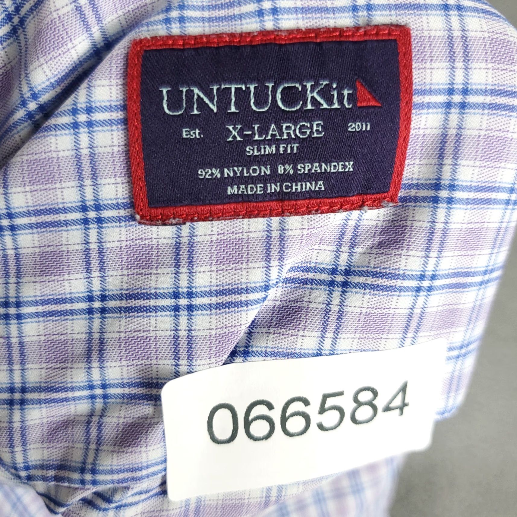 UNTUCKit UNTUCKit Shirt Mens XL Blue Plaid Nylon Button-Up Long Sleeve Fashion, Classic, Colorful, Modern, Preppy Mens Size US XL / EU 56 / 4 - 7 Thumbnail