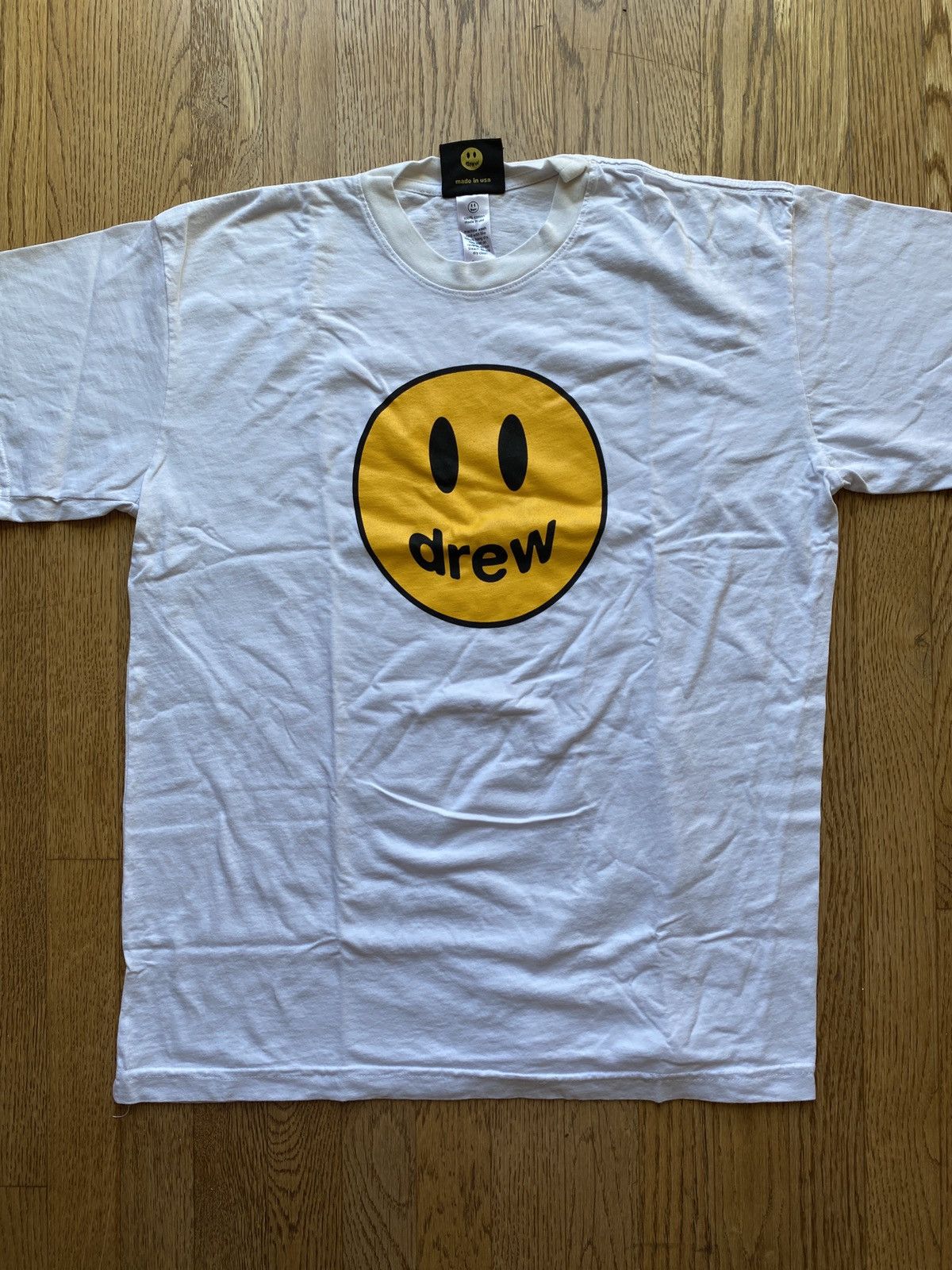 Drew House × Justin Bieber × Vintage Original Drew House Smiley Mascot LS Tee Sz L Size US L / EU 52-54 / 3 - 7 Thumbnail