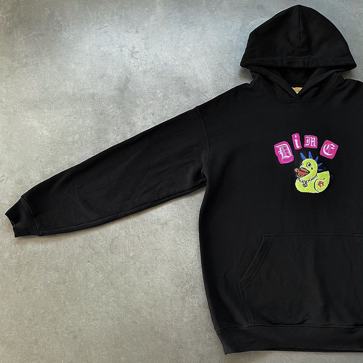Dime black: REBEL DUCK CHENILLE HOODIE Size US XL / EU 56 / 4 - 6 Thumbnail