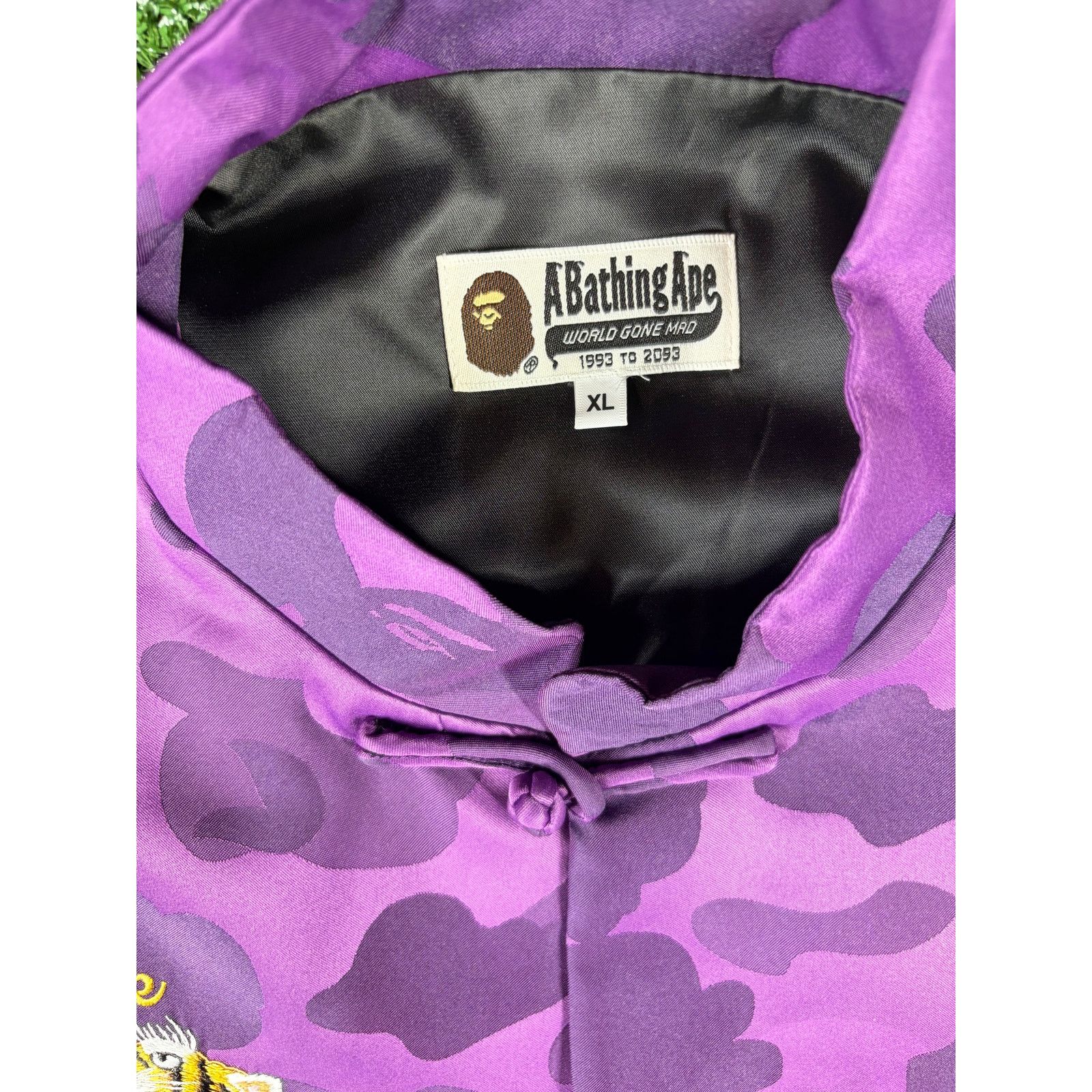Bape Bape Purple Camo Tiger Padded China Jacket Size Small Size US S / EU 44-46 / 1 - 4 Thumbnail