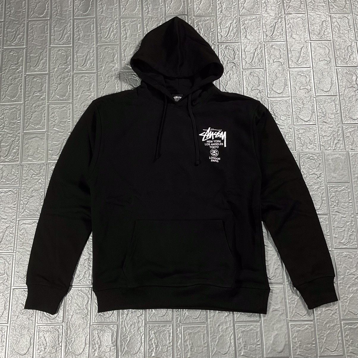 Stussy Stussy World Tour Hoodie Black Size US L / EU 52-54 / 3 - 3 Thumbnail