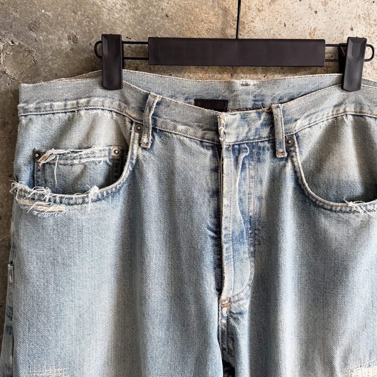 Dior Dior By Hedi Slimane RUNWAY SS06 CRASH Repair Denim Size US 34 / EU 50 - 11 Thumbnail