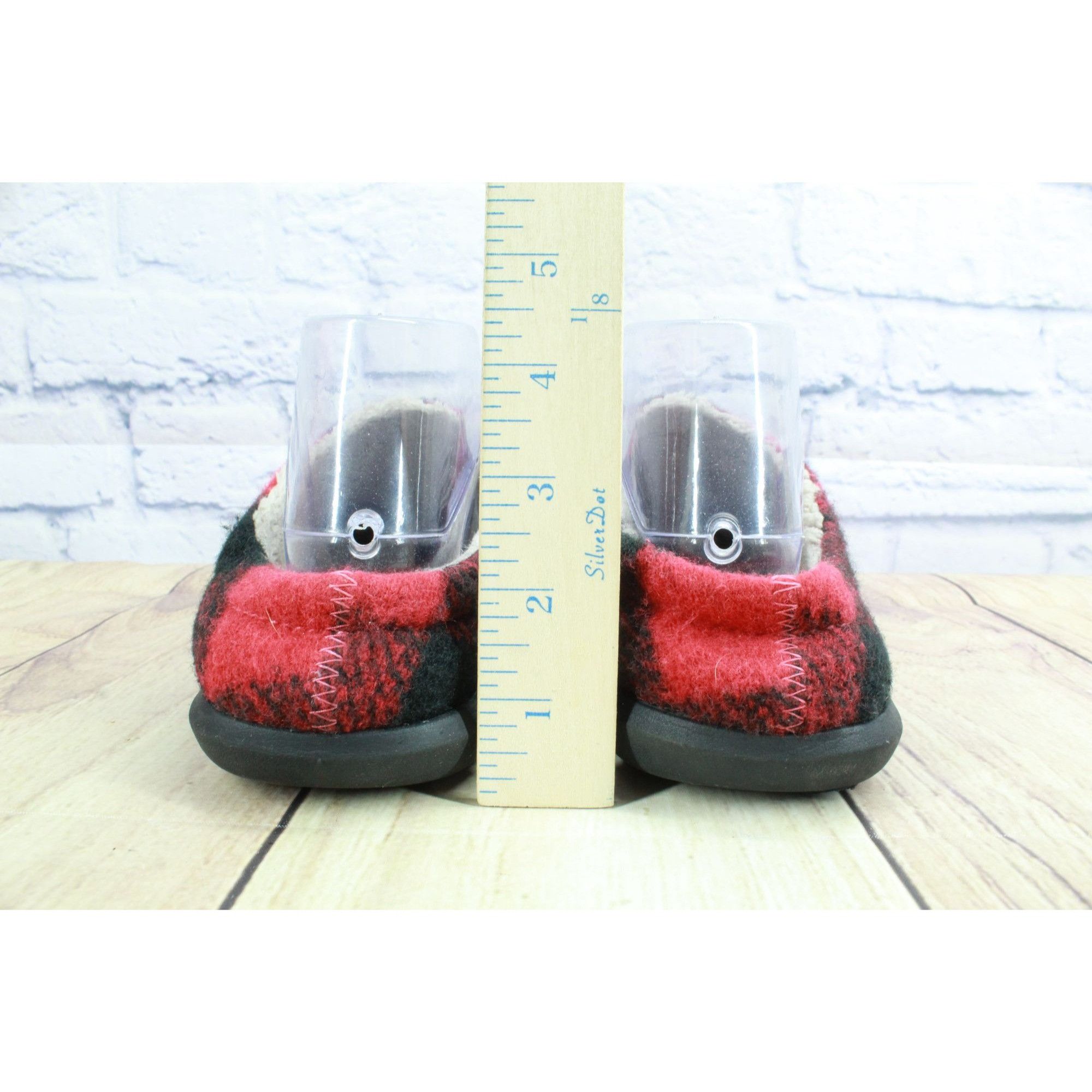 L.L. Bean LL Bean Red Wool Buffalo Check Slipper Scuffs Women's Size 7 Size US 7 / IT 37 - 6 Thumbnail
