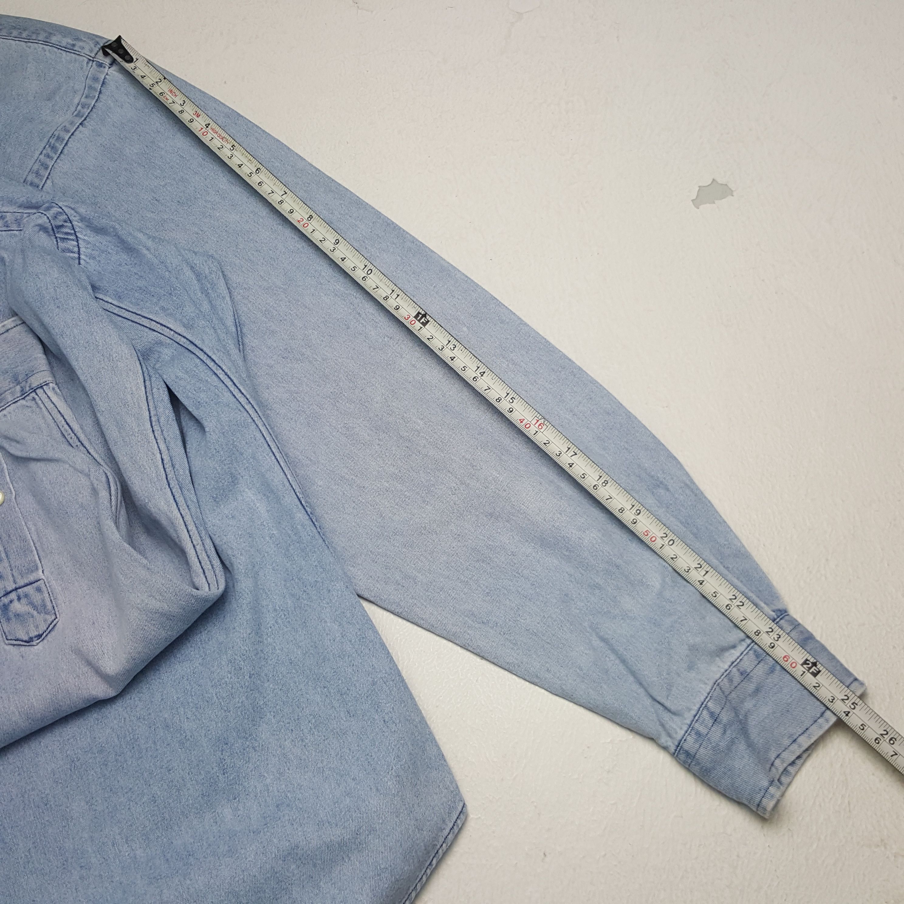 Ralph Lauren × Vintage Vintage Ralph Lauren American Brand Denim Shirt Button Up Size US XXL / EU 58 / 5 - 6 Thumbnail