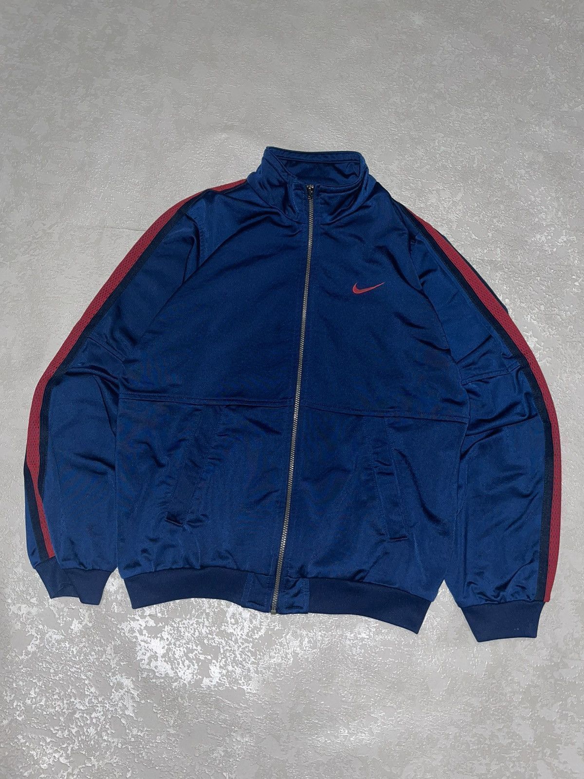 Nike Vintage Nike Big Swoosh Zip Sweatshirt Track Jacket Size US M / EU 48-50 / 2 - 2 Thumbnail