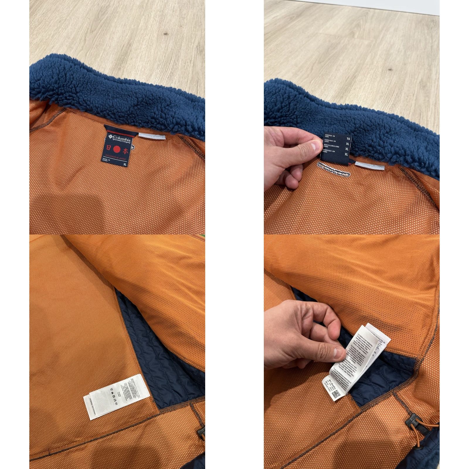 Vintage NWT Columbia Men's Vest XL Blue Orange Fleece Omni-Wind Archer Ridge Hiking Outdoor Casual Summer Fall Winter Size US XL / EU 56 / 4 - 8 Thumbnail