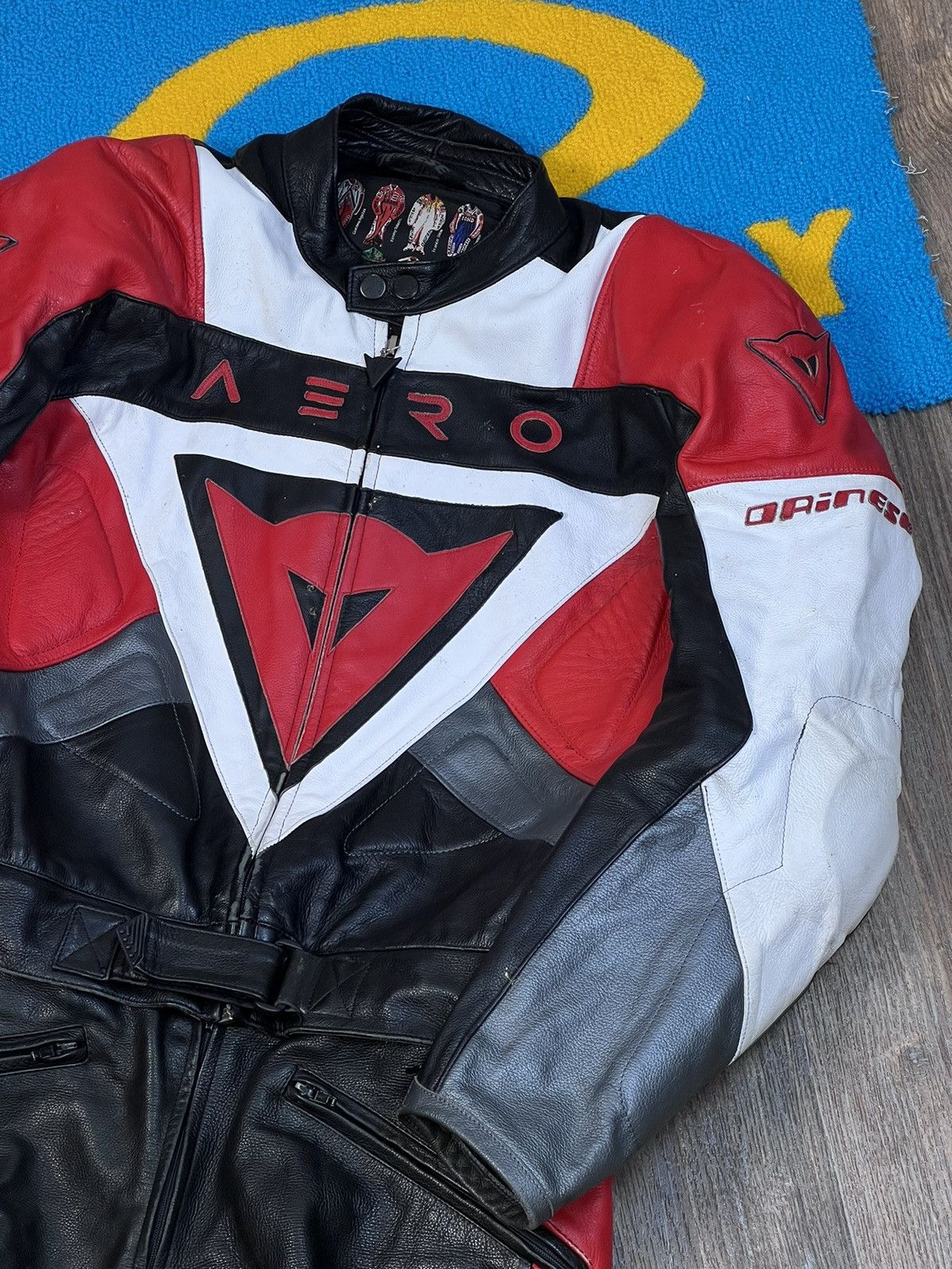 Dainese × Vintage Dainese Racing Leather Motorcycle Jacket + Pant Suit Size US XL / EU 56 / 4 - 7 Thumbnail