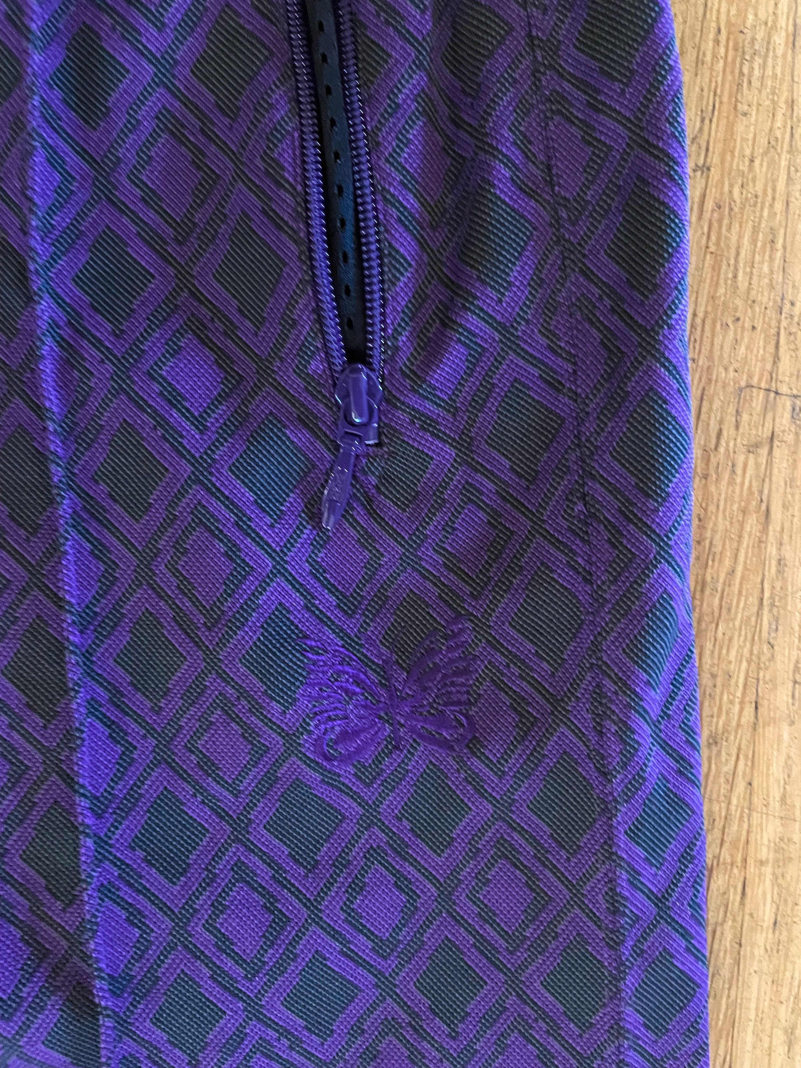 Needles Needles Purple Pattern Track Pants Size US 30 / EU 46 - 3 Thumbnail